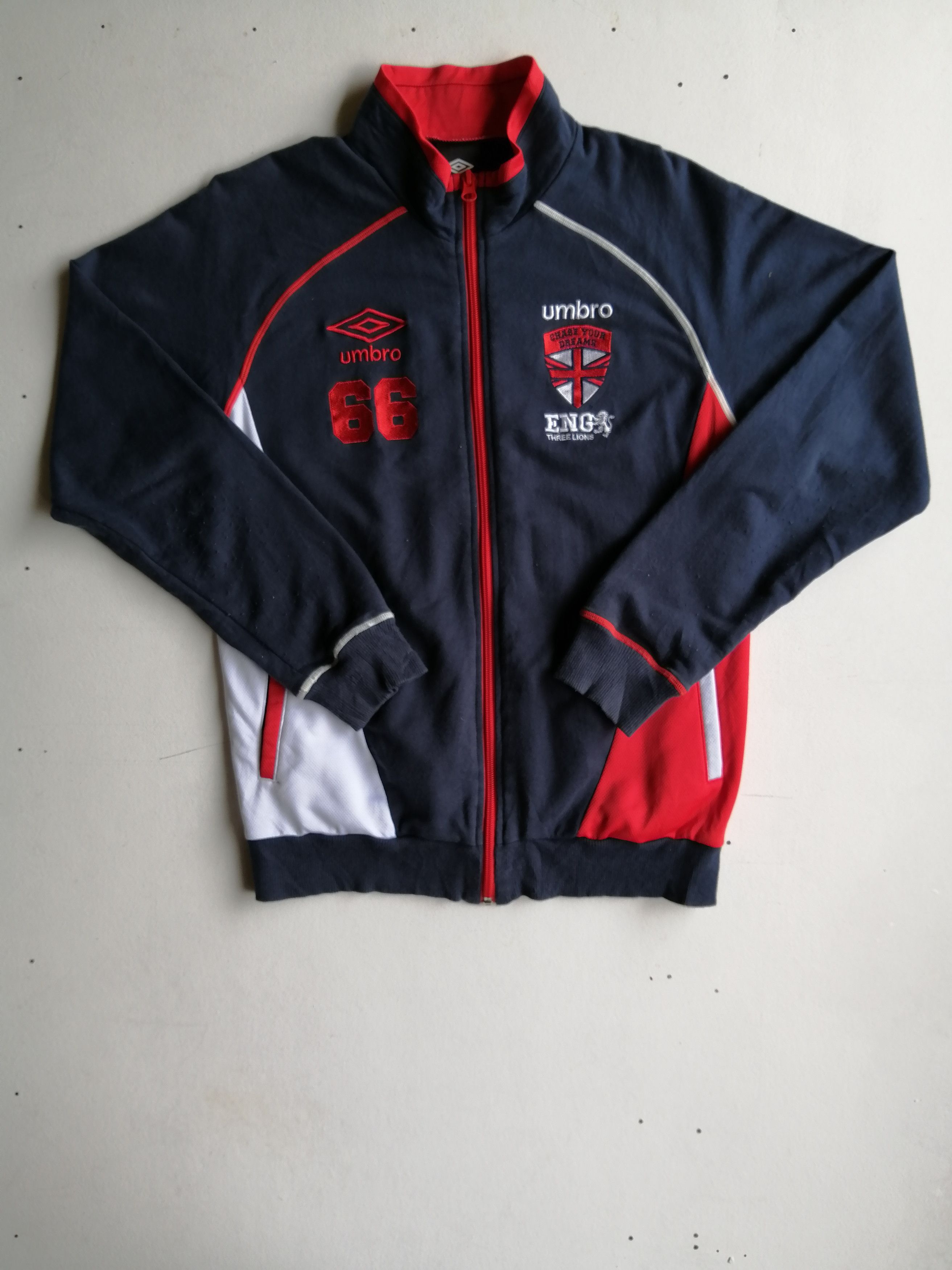 Vintage Umbro Eng Three Lions Zipper Jacket