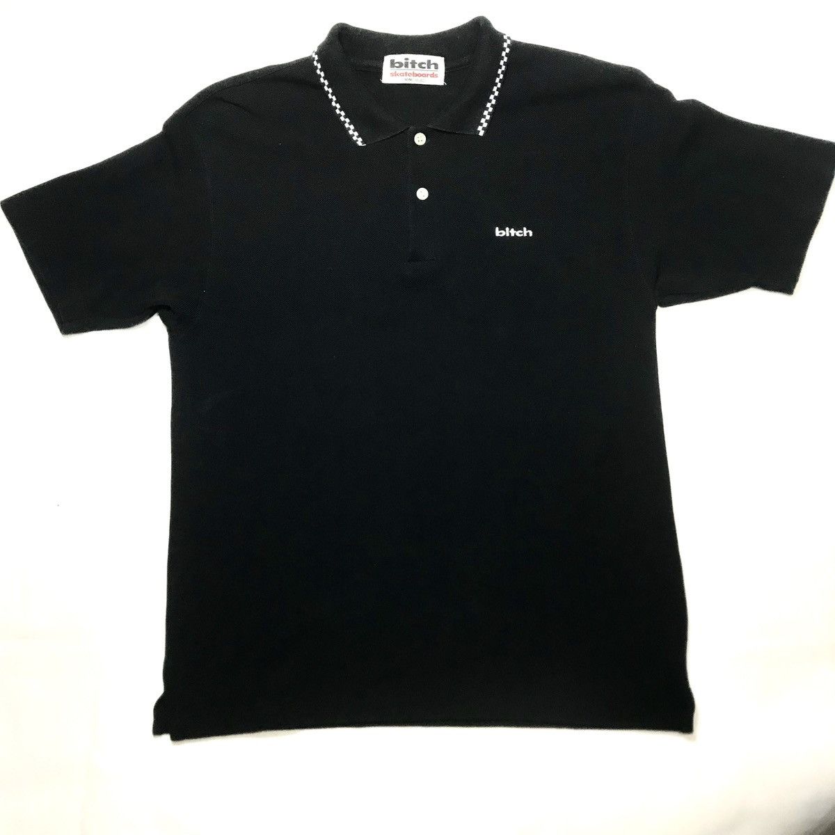 Vintage Vintage Bitch Skateboard Japan 90s sk8 polo embroidery y2k Size US S / EU 44-46 / 1 - 3 Thumbnail