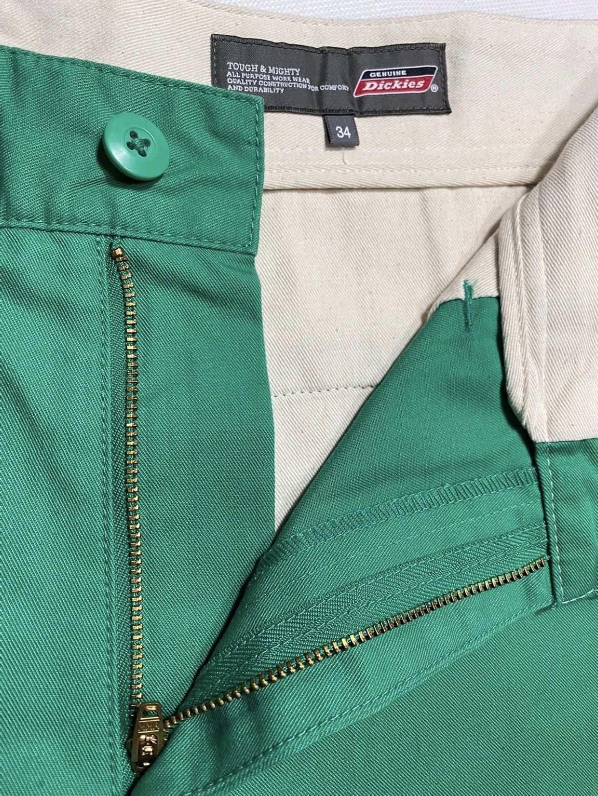 Dickies × Vintage Slim Vintage Dickies Genuine Short Pharrell Green marijuana Size US 34 / EU 50 - 8 Thumbnail