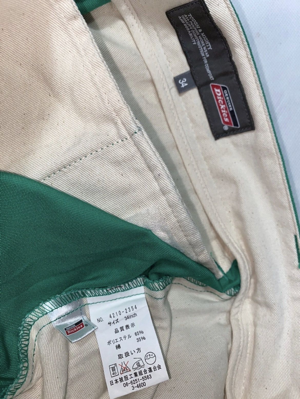 Dickies × Vintage Slim Vintage Dickies Genuine Short Pharrell Green marijuana Size US 34 / EU 50 - 9 Thumbnail