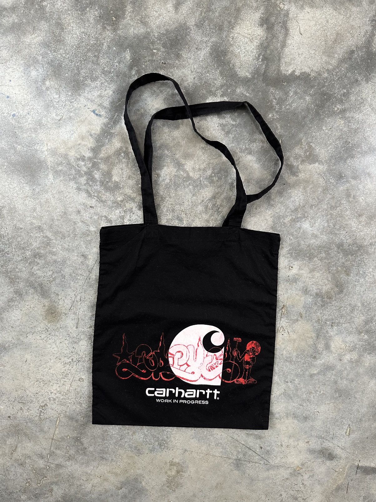 Carhartt Wip Carhartt W.I.P Black Logo Tote Bag WIP Size ONE SIZE - 1 Thumbnail