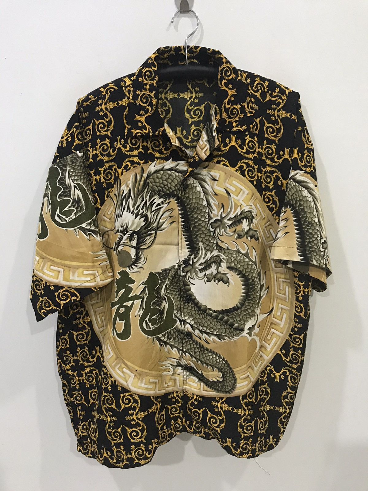 Japanese Brand OSCAr MISA Japan Mighty Dragon Oversize Shirt Size US XXL / EU 58 / 5 - 1 Thumbnail