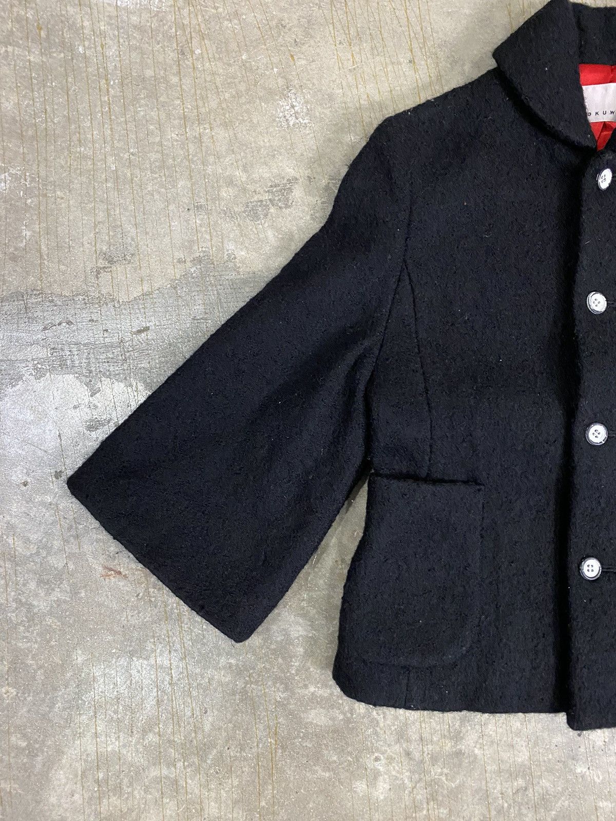Issey Miyake Sunao Kuwahara Wool wide sleeve jacket Size XS / US 0-2 / IT 36-38 - 4 Thumbnail