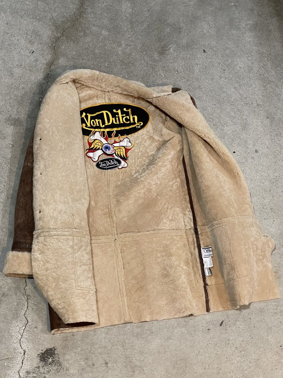 Von Dutch Von Dutch Italian Shearling Coat Size US L / EU 52-54 / 3 - 3 Thumbnail