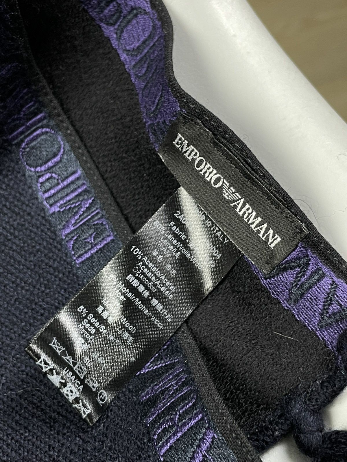 Emporio Armani Emporio Armani Logo Scarf Size ONE SIZE - 4 Thumbnail