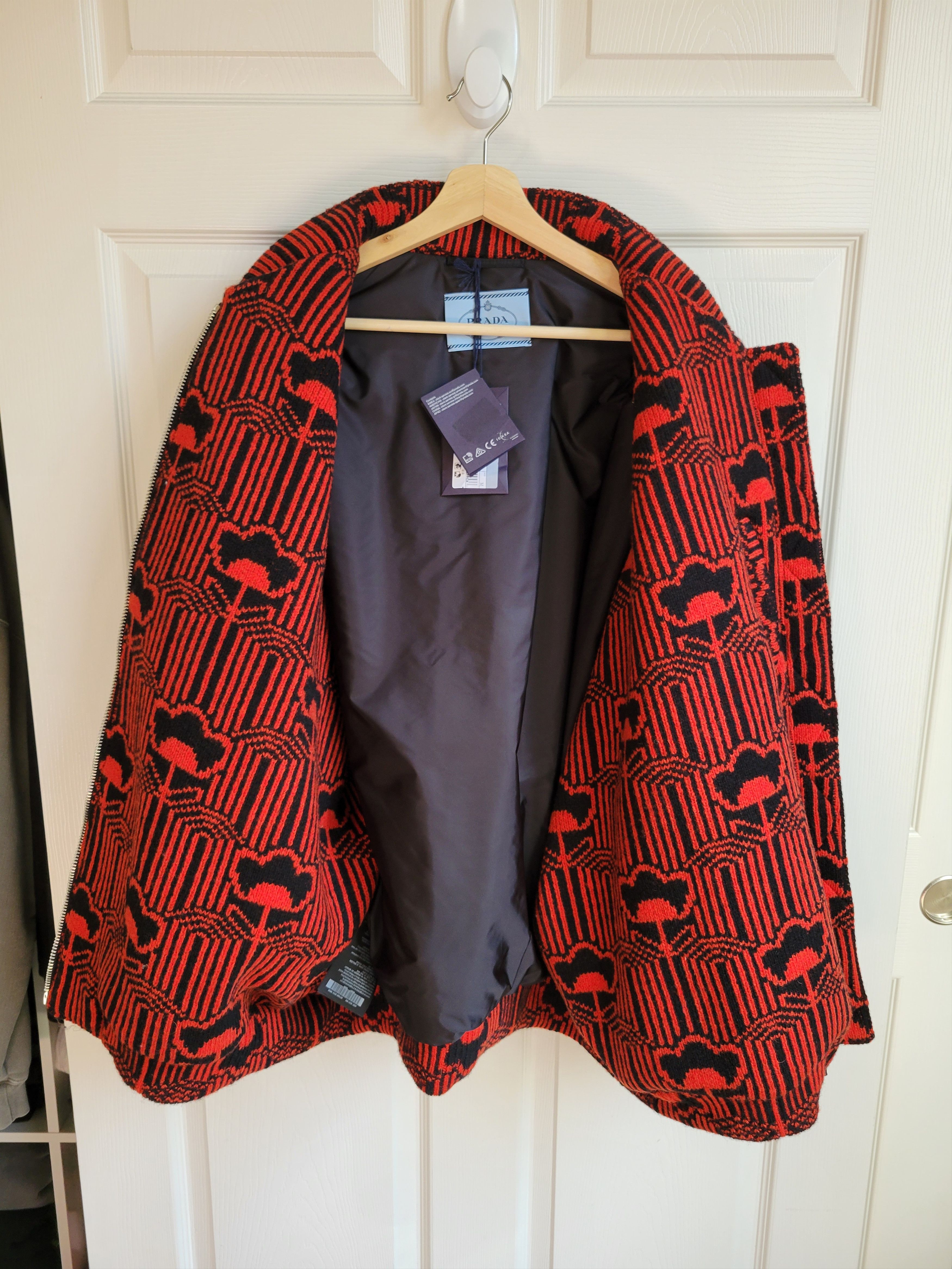 Prada Prada Runway Knit Re-Nylon Bomber Size US S / EU 44-46 / 1 - 6 Thumbnail