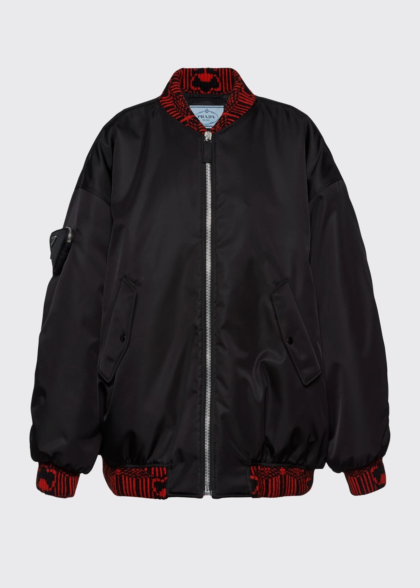 Prada Prada Runway Knit Re-Nylon Bomber Size US S / EU 44-46 / 1 - 3 Thumbnail