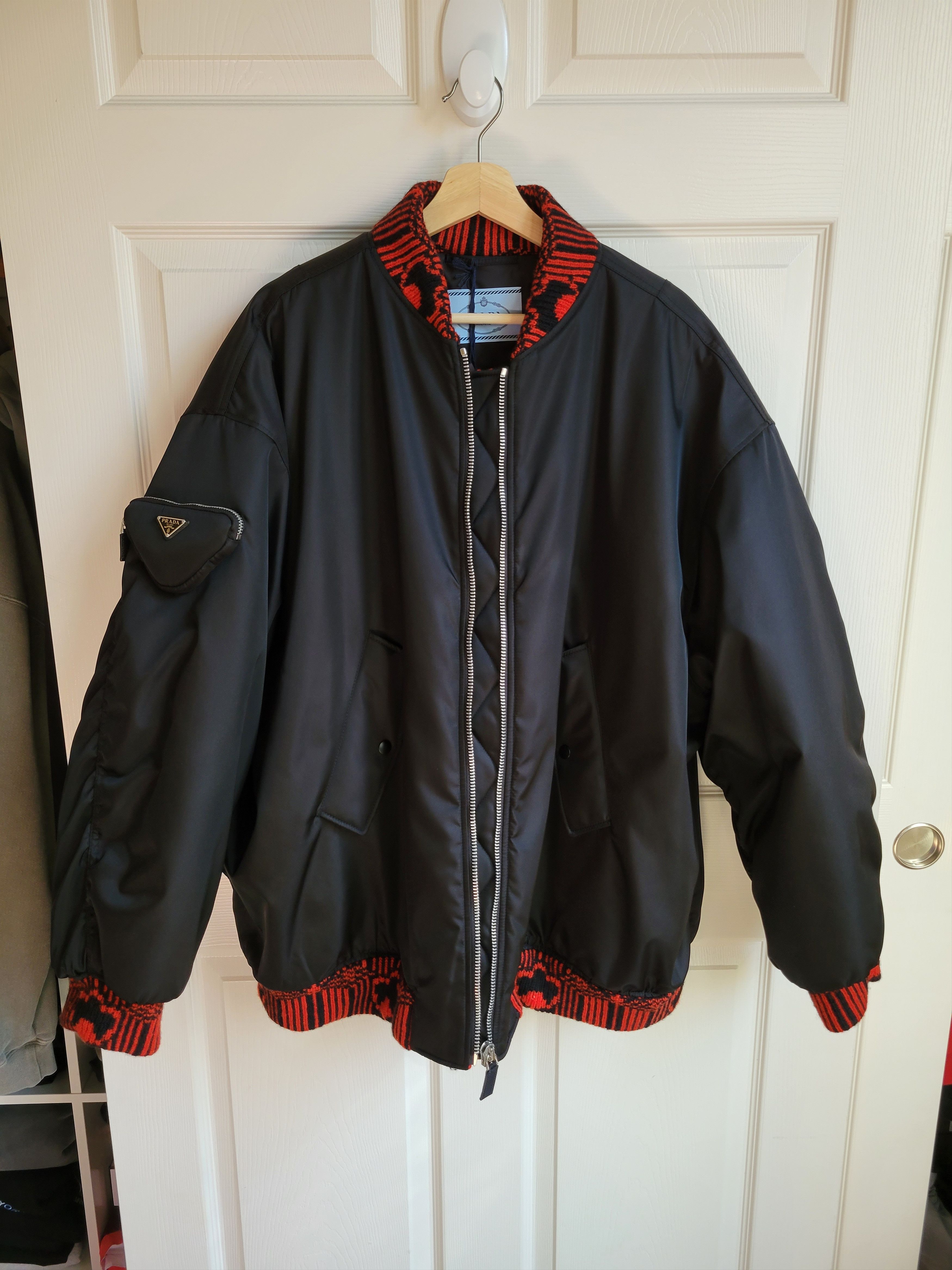 Prada Prada Runway Knit Re-Nylon Bomber Size US S / EU 44-46 / 1 - 5 Thumbnail