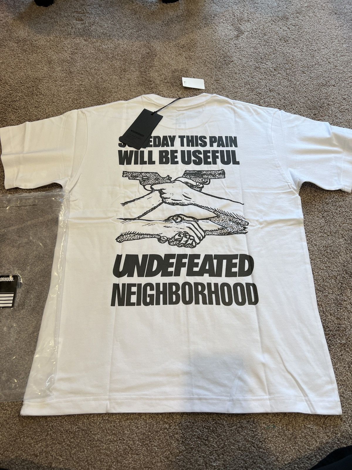Undefeated Brand new Neighborhood X undefeated t-shirt medium | Grailed