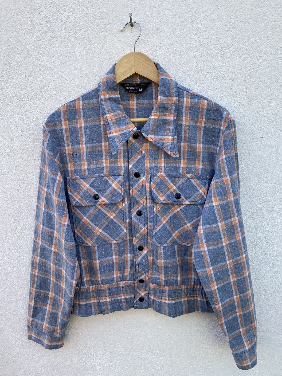 Vintage Rare Vintage 60s / 70s Towncraft jc penney plaid button up ...