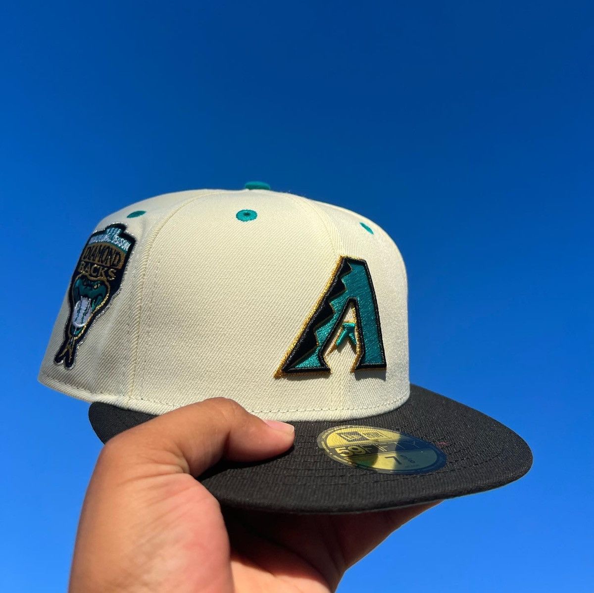 Arizona Diamondbacks New Era 59fifty Tropics Inaugural Patch Hat 7 popular 1/2