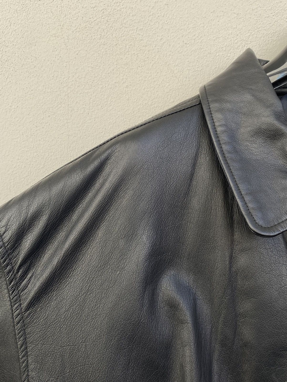 Leather Jacket × Nike × Vintage Ultra Rare‼️ Vintage Nike