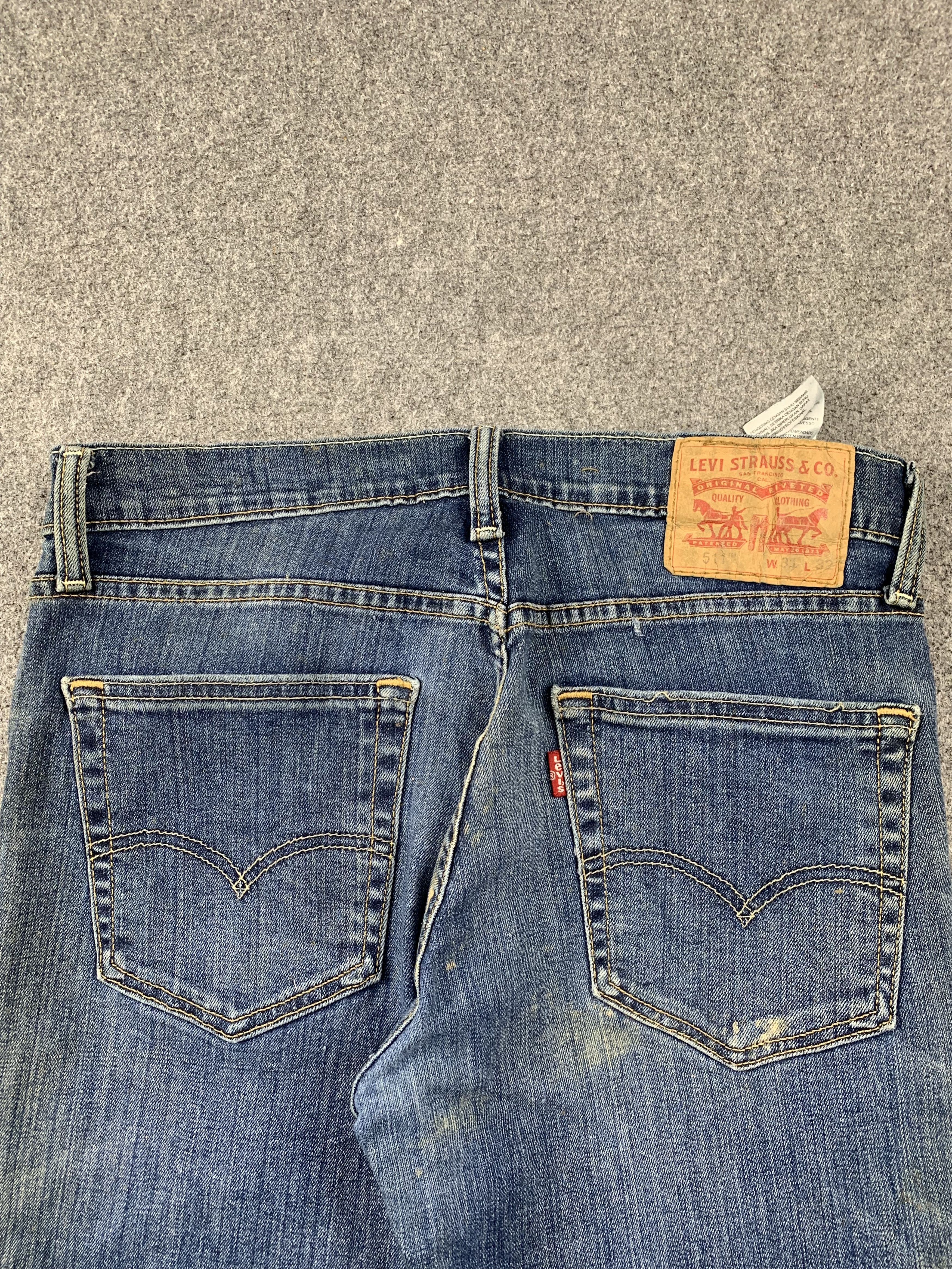 Levi's Vintage Levis 511 Faded Blue Jeans DP2035 Size US 31 - 4 Thumbnail