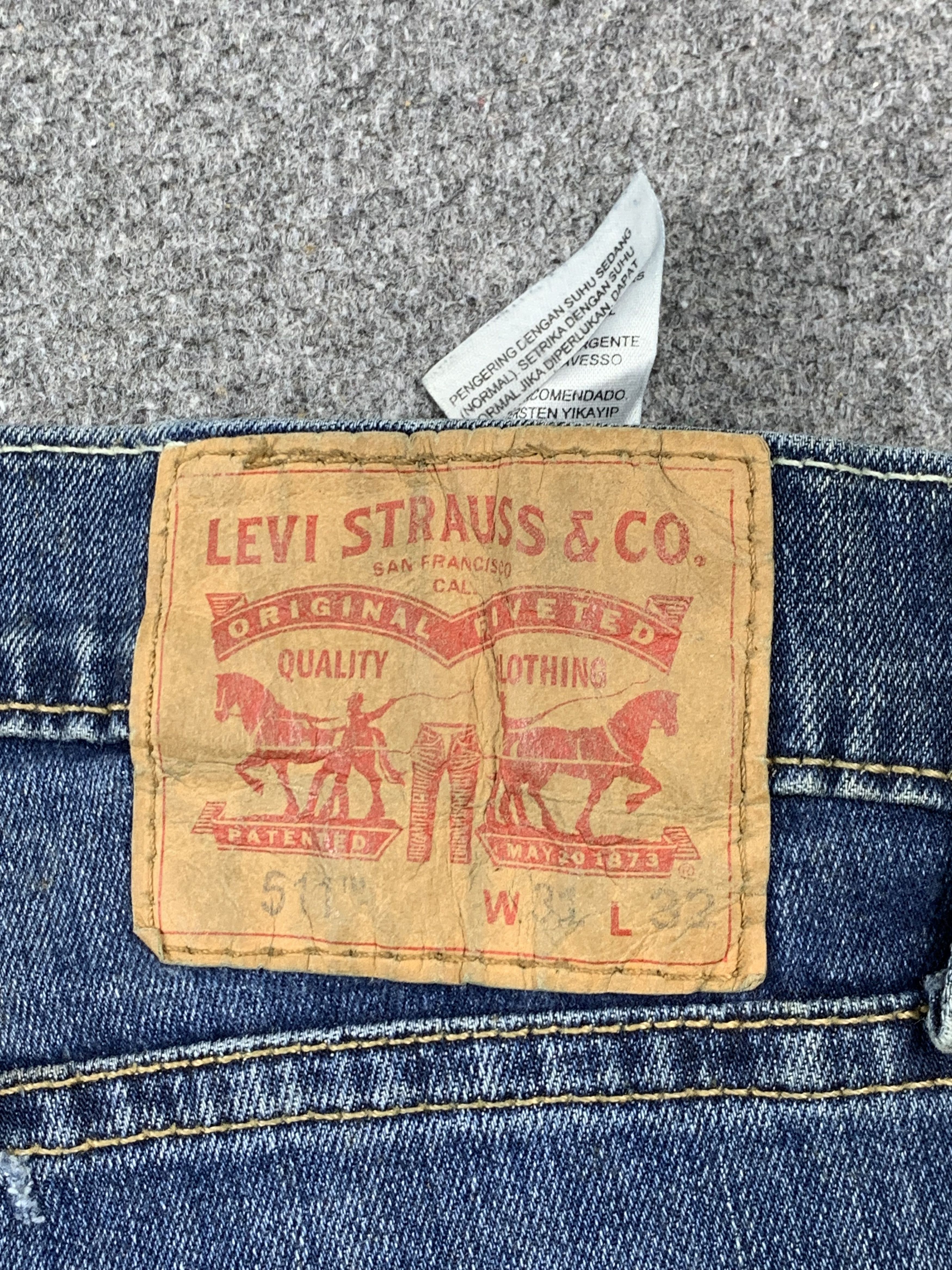 Levi's Vintage Levis 511 Faded Blue Jeans DP2035 Size US 31 - 5 Thumbnail