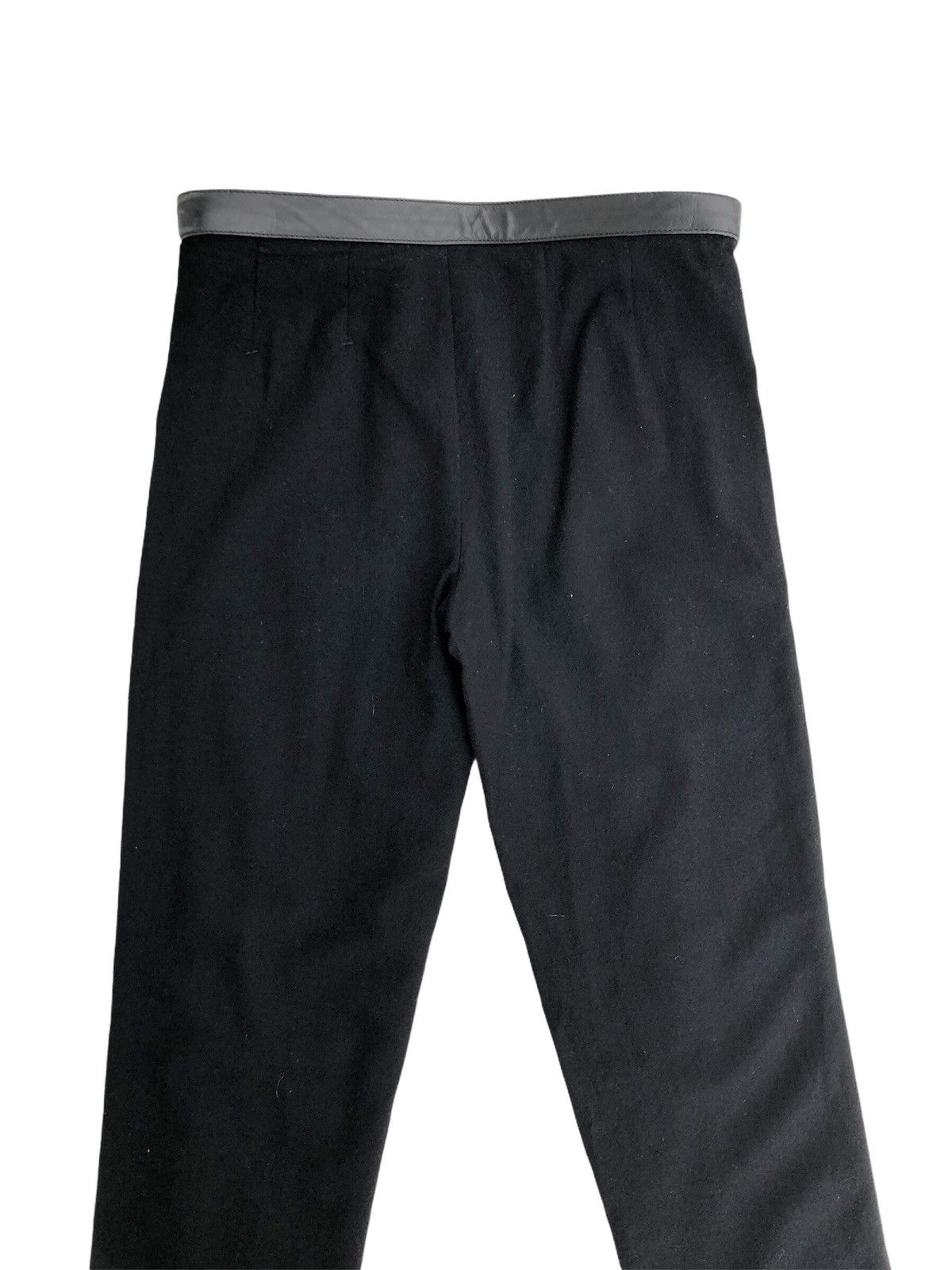 Dirk Bikkembergs Wool Leather Pants Size US 30 / EU 46 - 4 Thumbnail