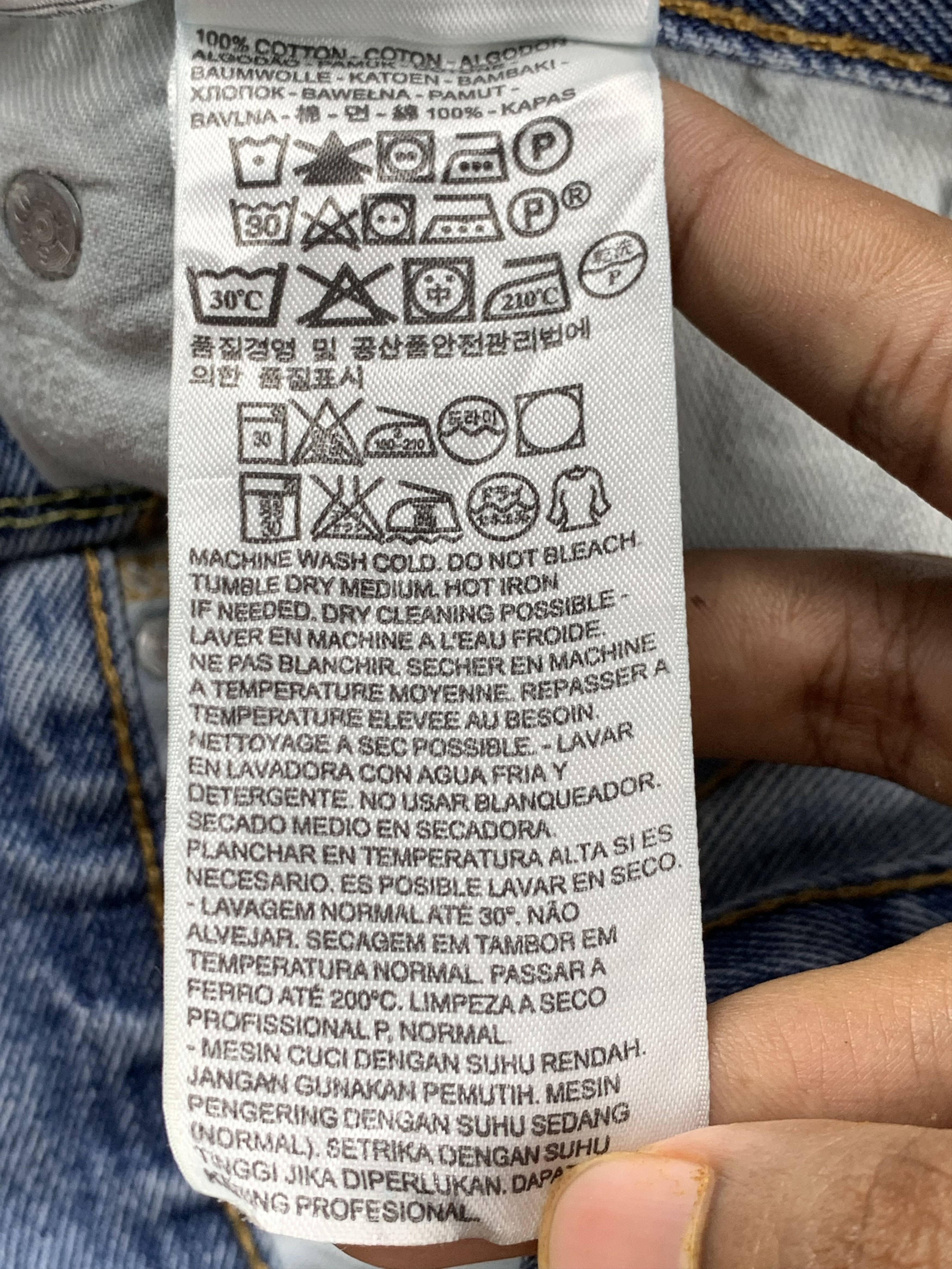 Levi's Vintage Levis 505 Light Wash Jeans DP2039 Size US 31 - 10 Thumbnail