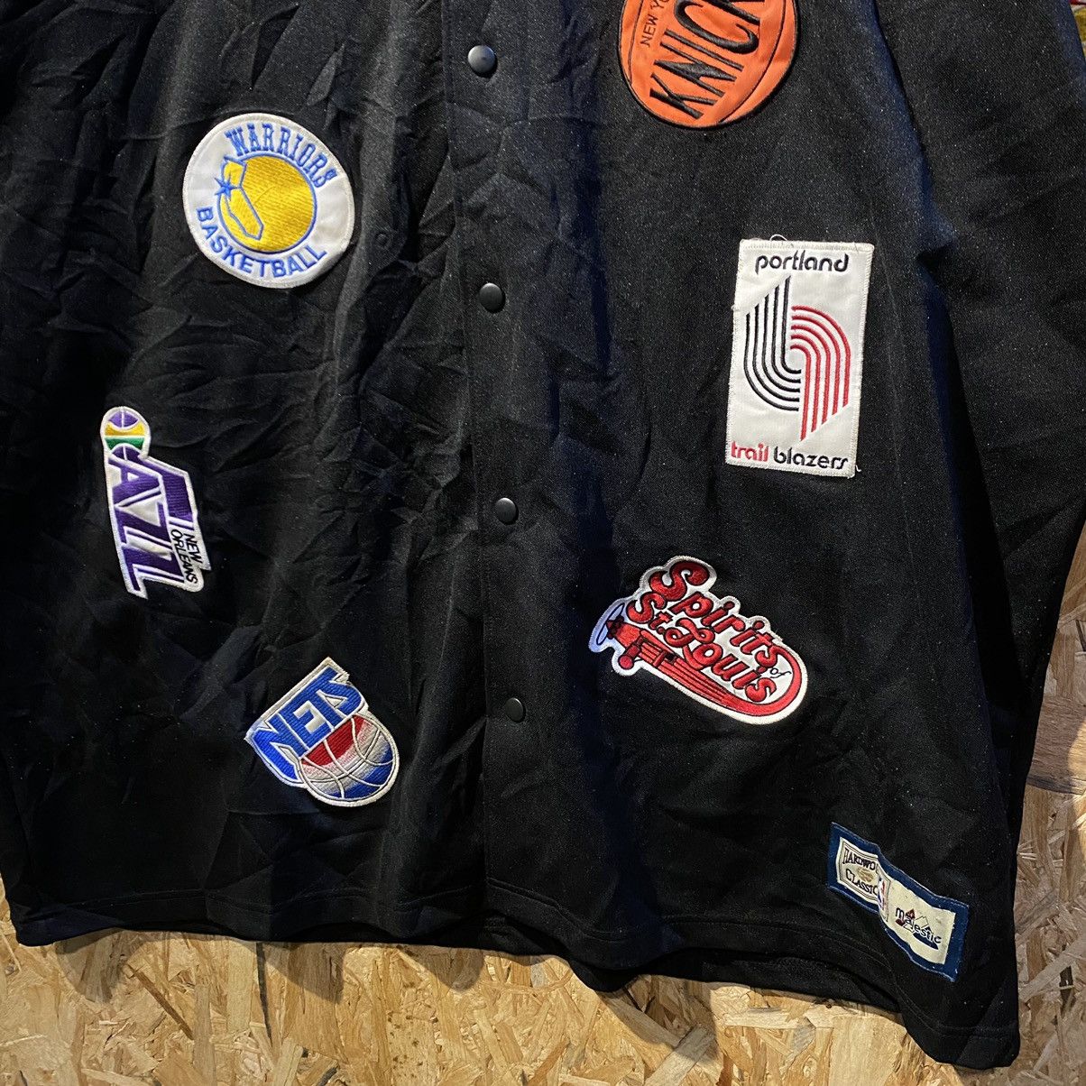 Majestic × NBA Vintage All Over NBA Patches Warm Up Jersey Shirt Size US XXL / EU 58 / 5 - 4 Thumbnail