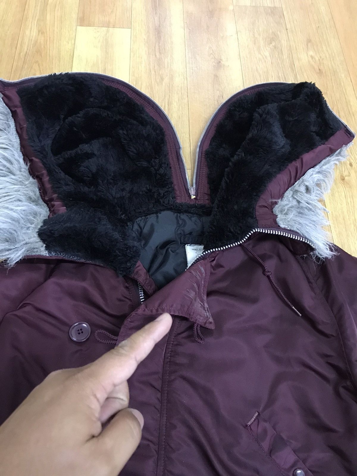Alpha Industries × Vintage Rare Hoodie Alpha industries N-2B Jacket Size US L / EU 52-54 / 3 - 4 Thumbnail