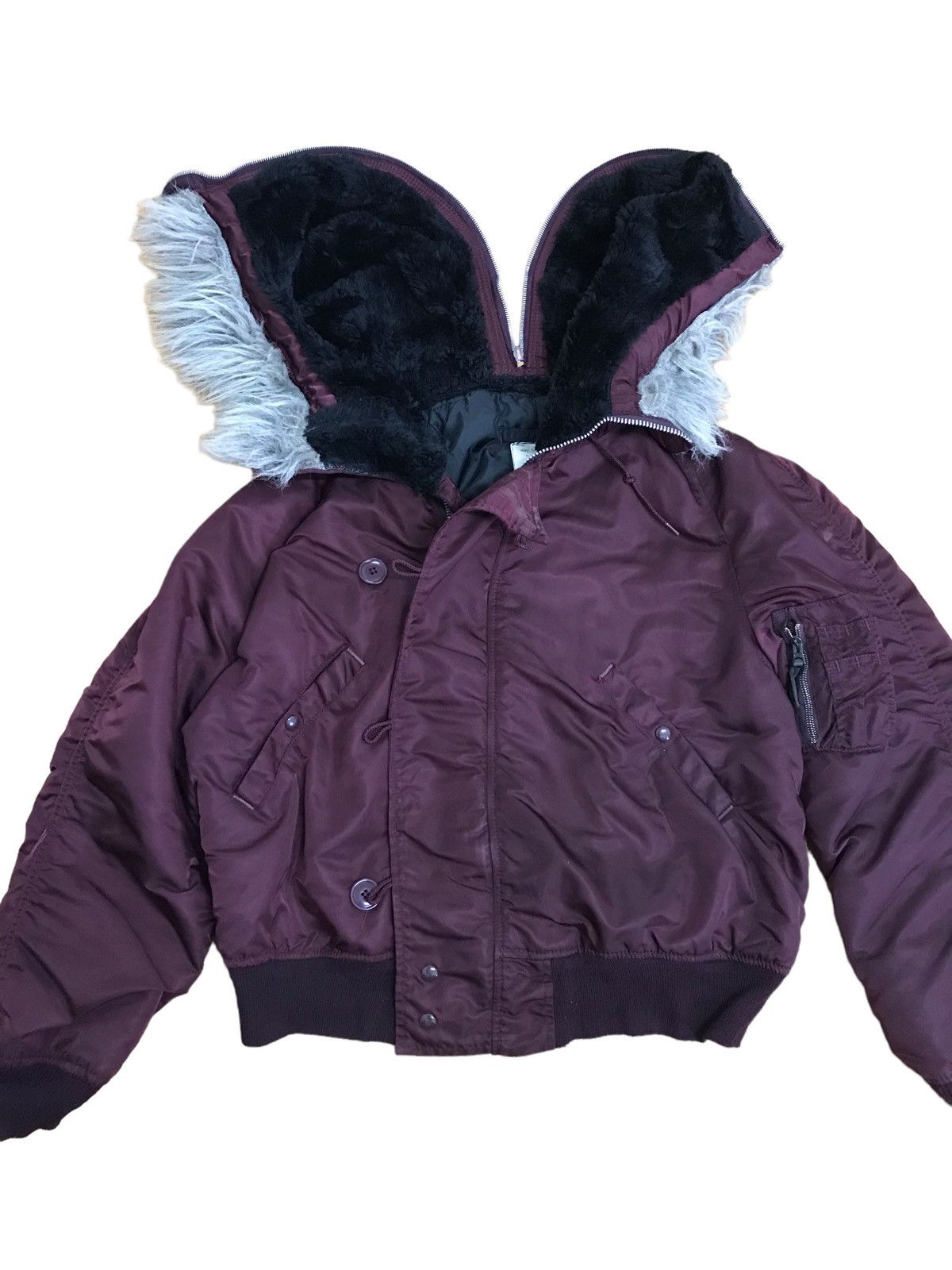 Alpha Industries × Vintage Rare Hoodie Alpha industries N-2B Jacket Size US L / EU 52-54 / 3 - 2 Thumbnail