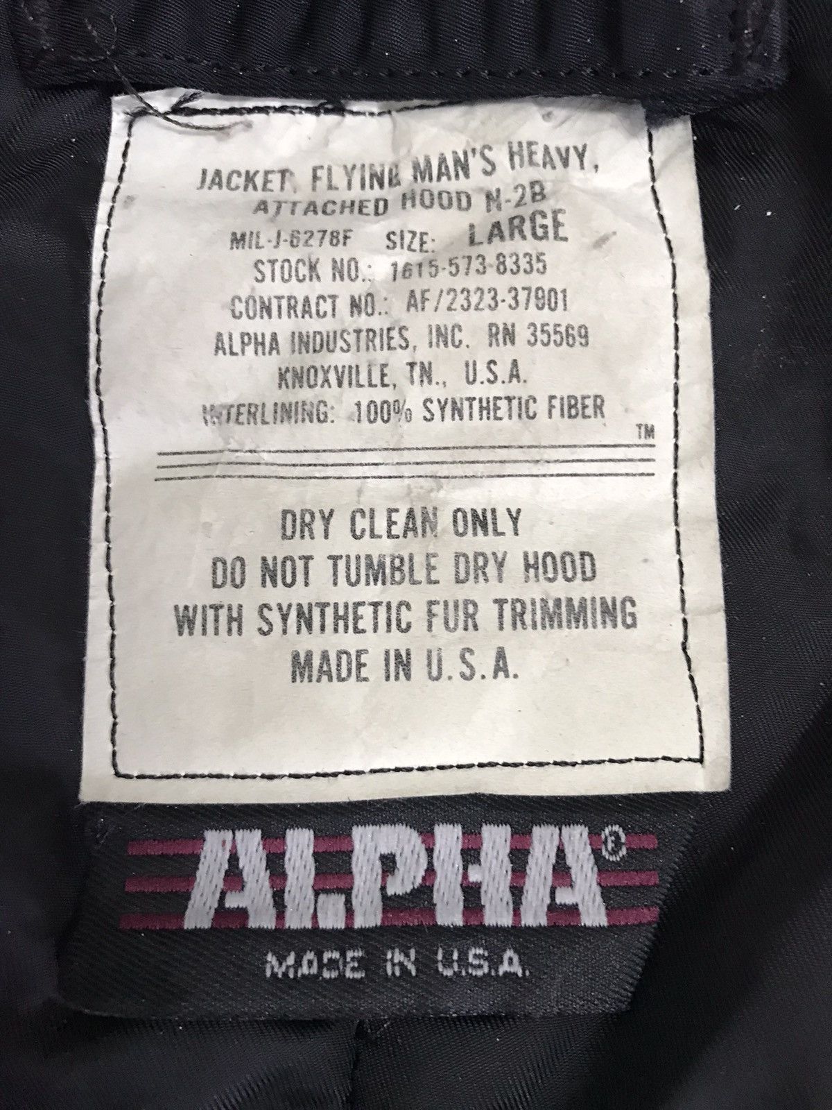 Alpha Industries × Vintage Rare Hoodie Alpha industries N-2B Jacket Size US L / EU 52-54 / 3 - 8 Thumbnail