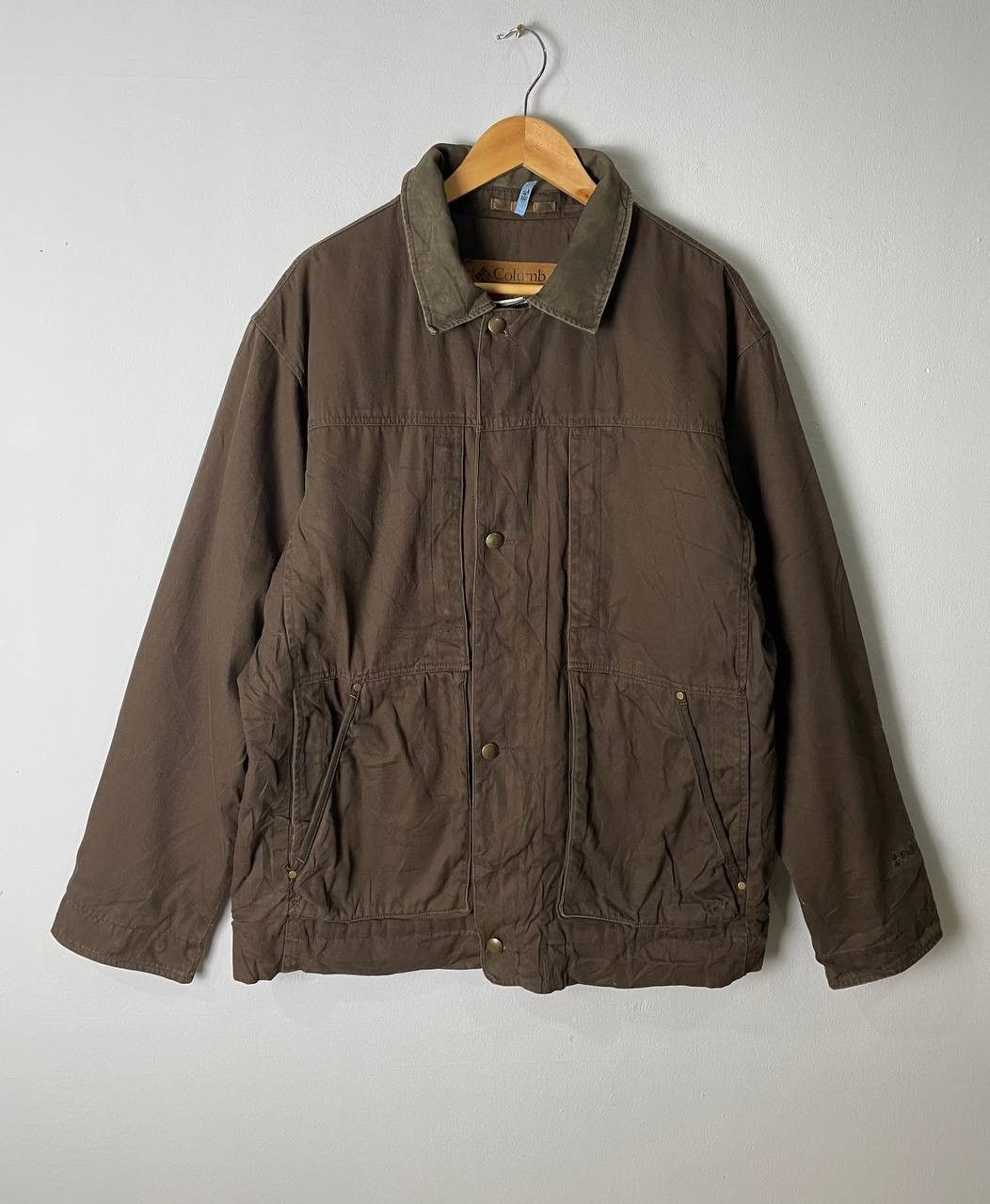 Columbia Vintage Columbia Chore Workwear Hunting Jacket Brown Size US L / EU 52-54 / 3 - 1 Thumbnail