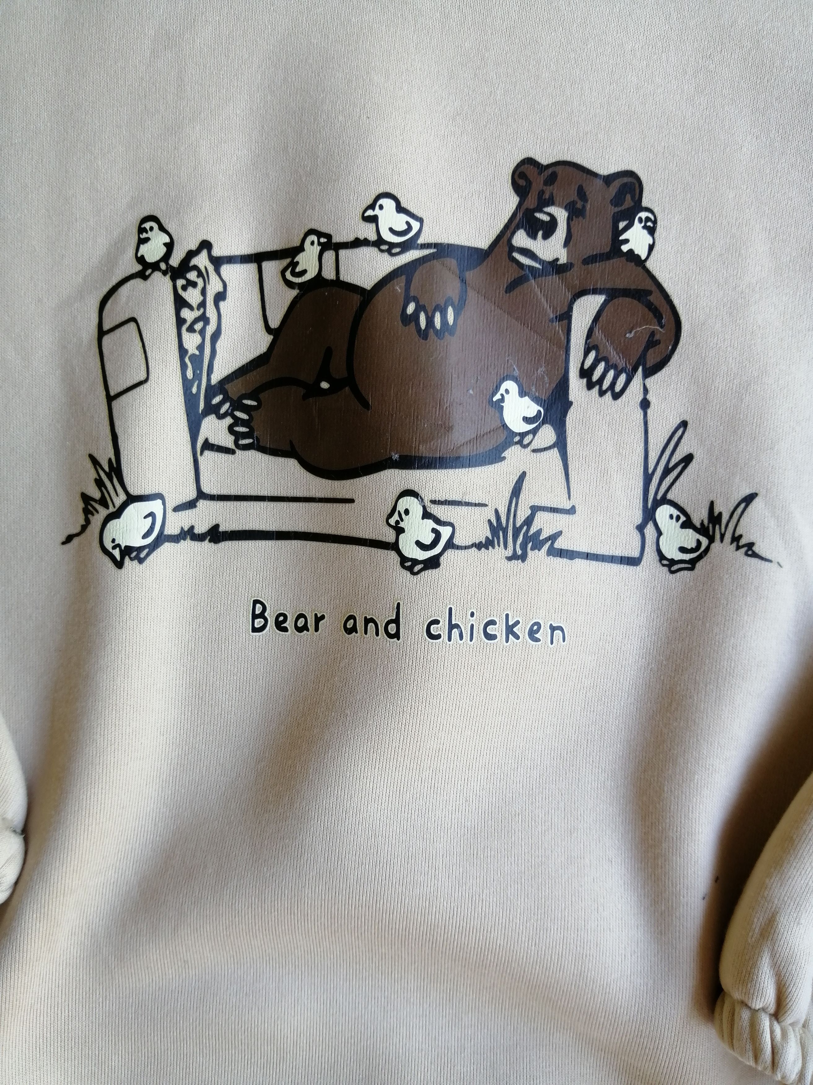 Designer Vintage Bear and Chicken Sweatshirt Size US L / EU 52-54 / 3 - 2 Thumbnail