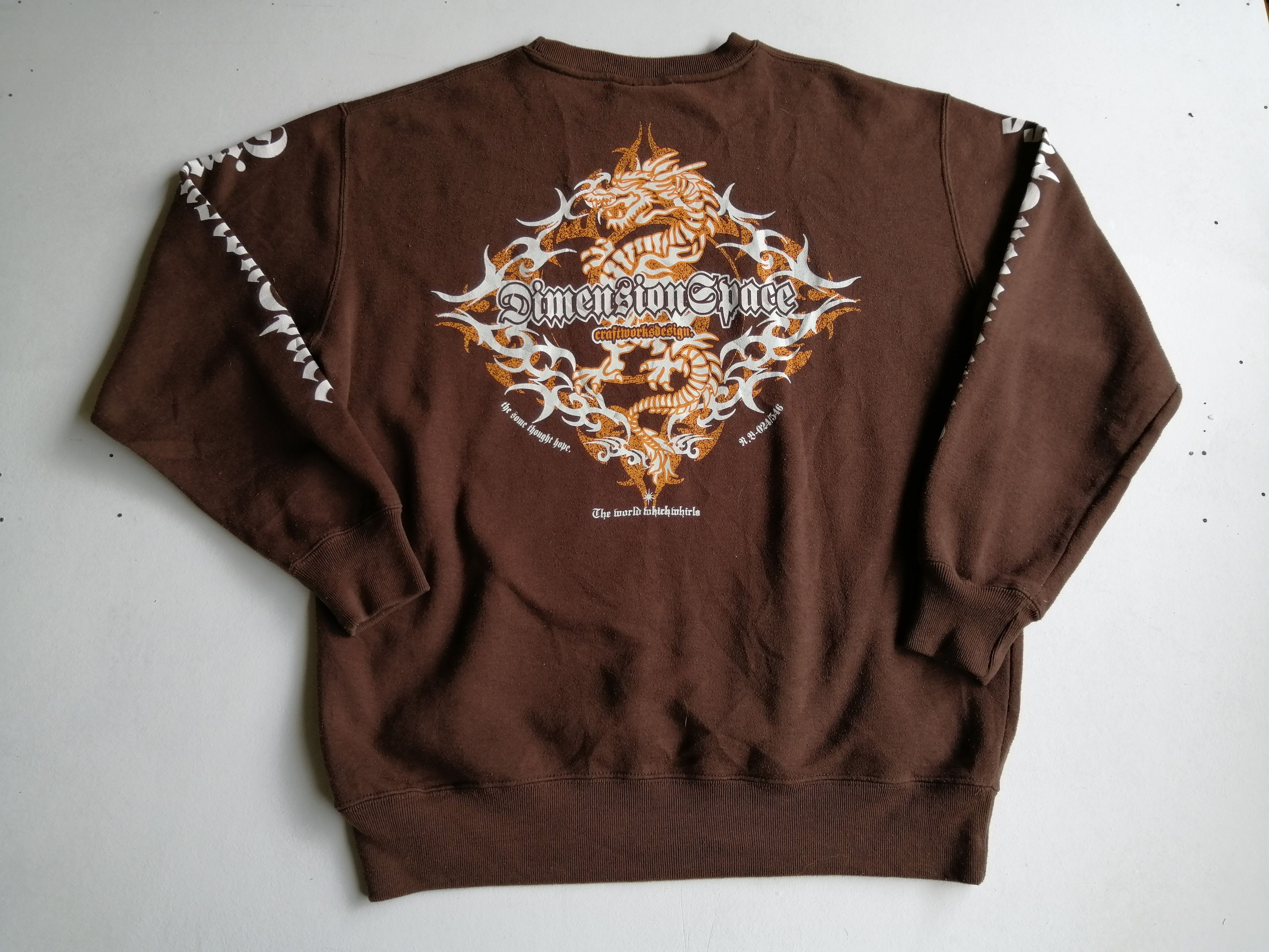 Other Vintage Dimension Space Big Logo Sweatshirt Size US XL / EU 56 / 4 - 10 Thumbnail