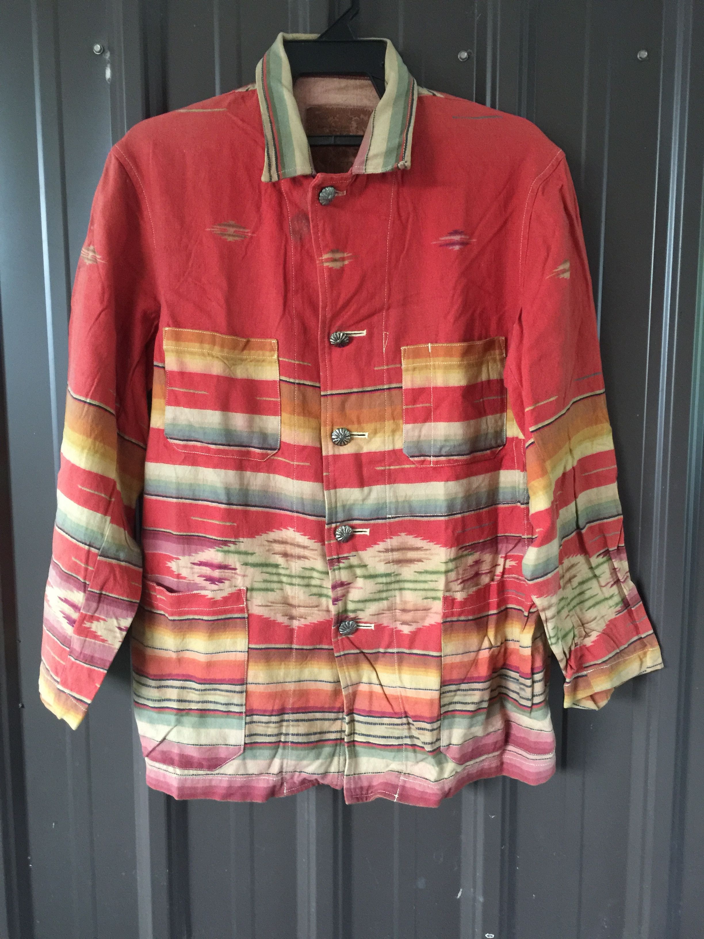 🔥Nicole Club Navajo Aztec Chimayo Chore Jacket Nice Design