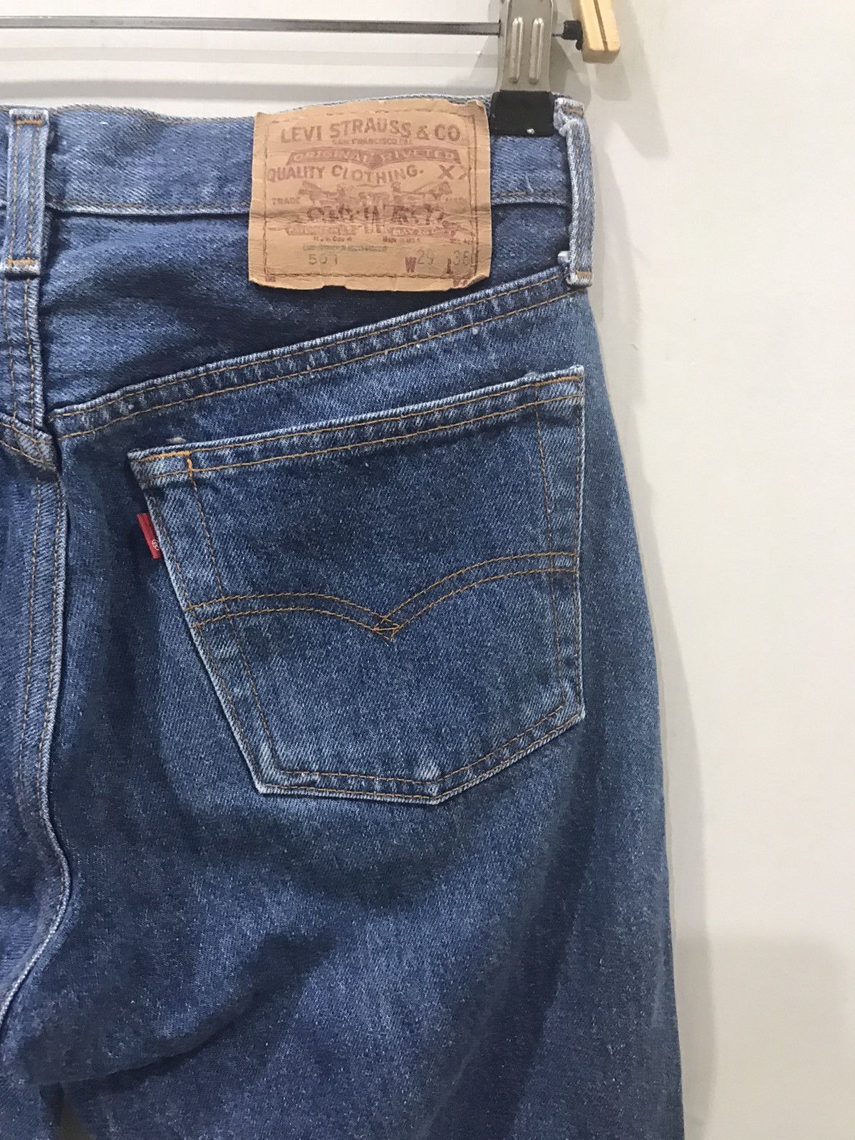 Levi's × Vintage Vintage 80s Levis 501 Regular Medium Washed Jeans Size US 27 - 11 Thumbnail