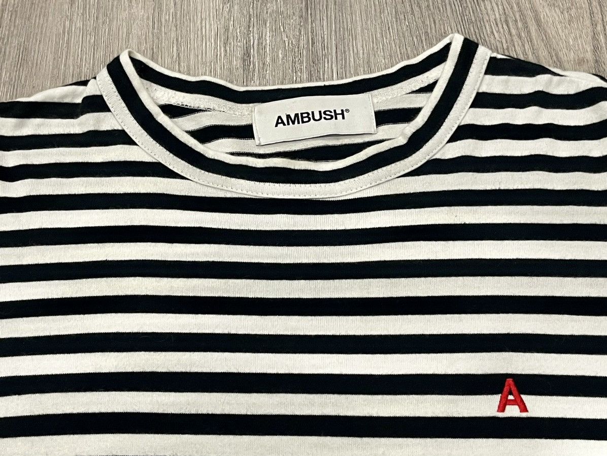 Ambush Design AMBUSH ‘A’ Long Sleeve Striped T-Shirt Sz. 2 AMBT-602 Size US S / EU 44-46 / 1 - 2 Thumbnail