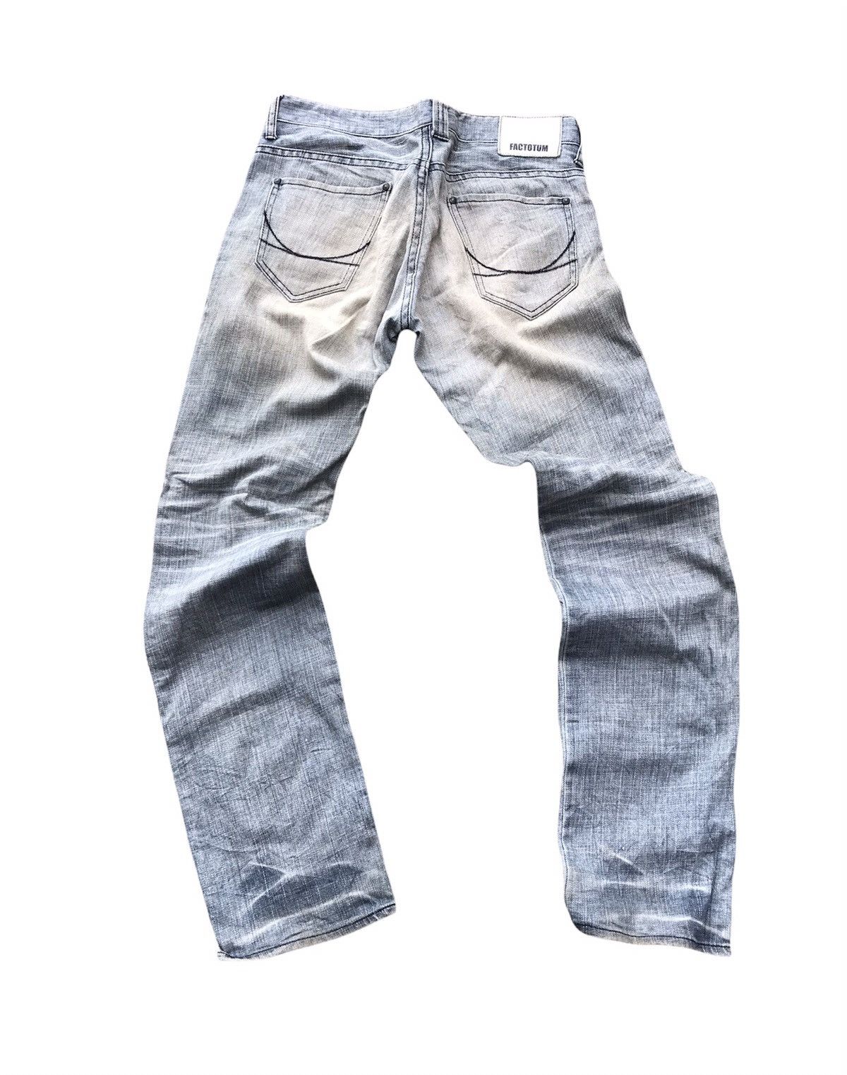 FACTOTUM Factotum japan denim distressed slim cut jeans Size US 32 / EU 48 - 1 Thumbnail
