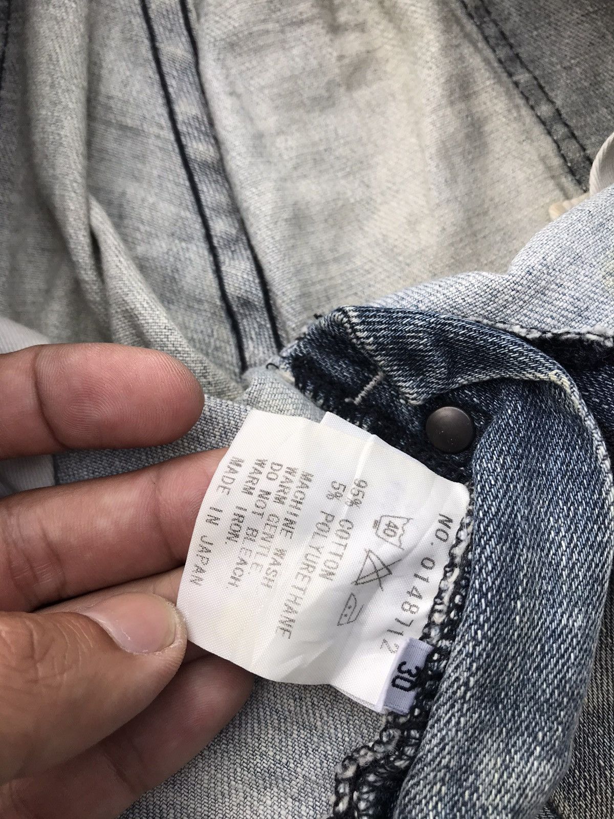 FACTOTUM Factotum japan denim distressed slim cut jeans Size US 32 / EU 48 - 8 Thumbnail