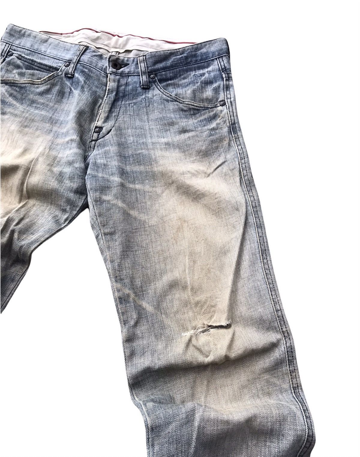FACTOTUM Factotum japan denim distressed slim cut jeans Size US 32 / EU 48 - 4 Thumbnail