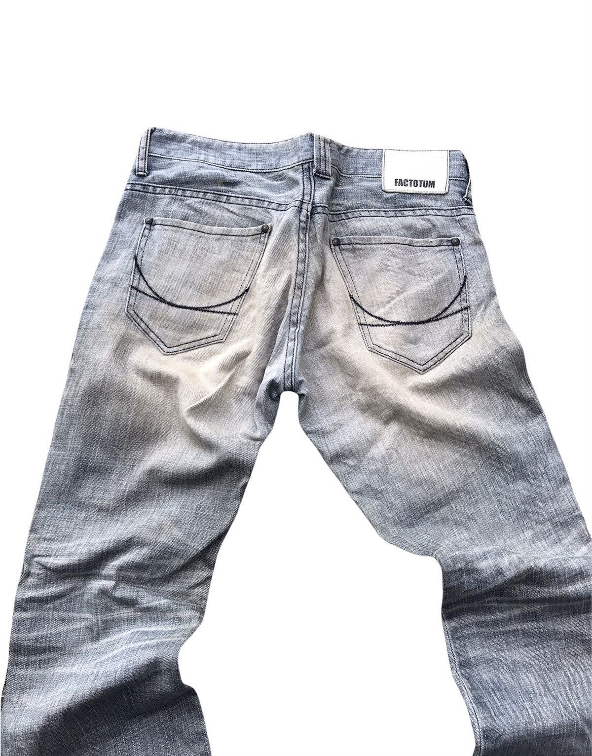 FACTOTUM Factotum japan denim distressed slim cut jeans Size US 32 / EU 48 - 2 Thumbnail