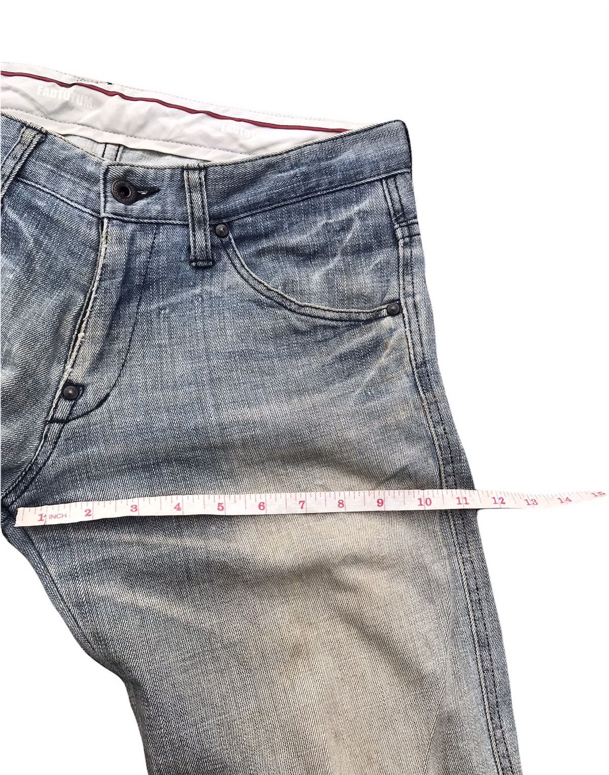 FACTOTUM Factotum japan denim distressed slim cut jeans Size US 32 / EU 48 - 11 Thumbnail