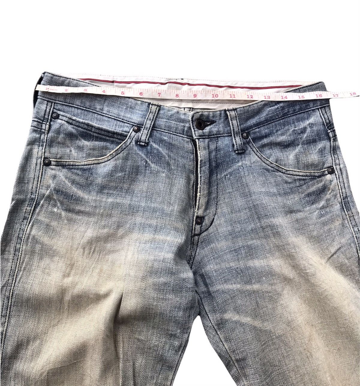 FACTOTUM Factotum japan denim distressed slim cut jeans Size US 32 / EU 48 - 9 Thumbnail