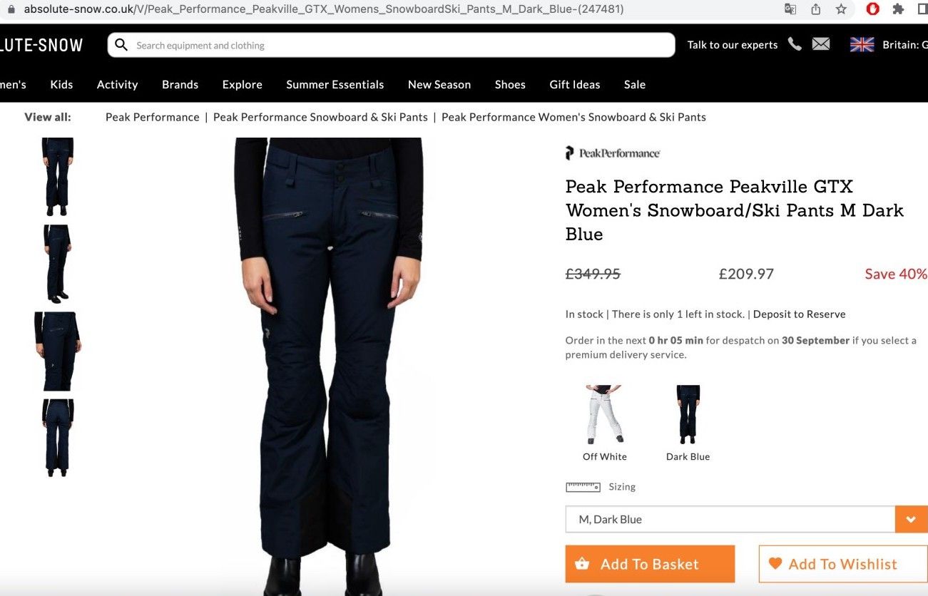 Peak Performance Peak Performance Peakville Gore-Tex Ski Winter Pants Size 25" / US 0 / IT 36 - 4 Thumbnail