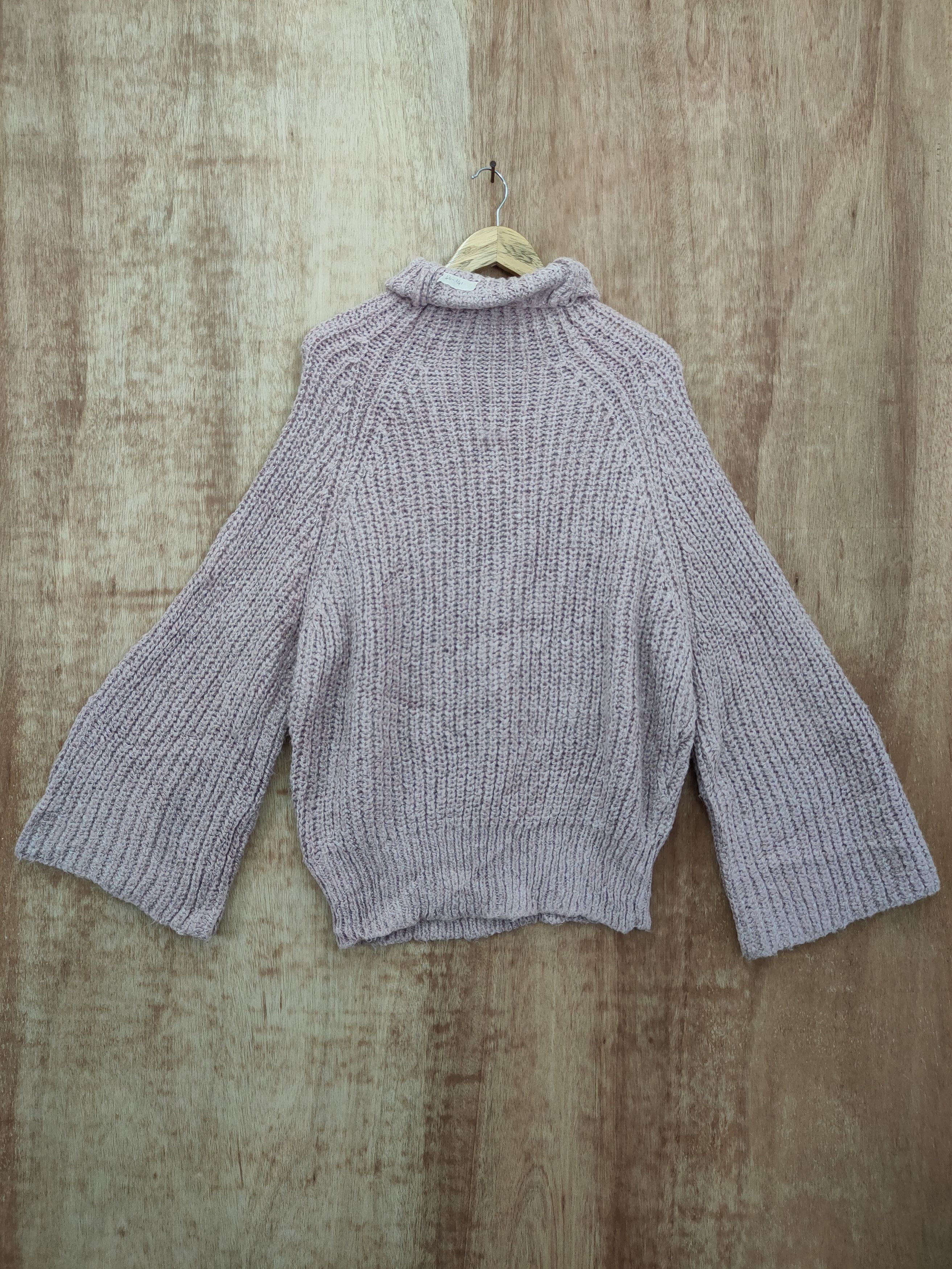 Aran Isles Knitwear DL Japan cable mohair knitwear turtleneck #46-141 Size L / US 10 / IT 46 - 7 Thumbnail