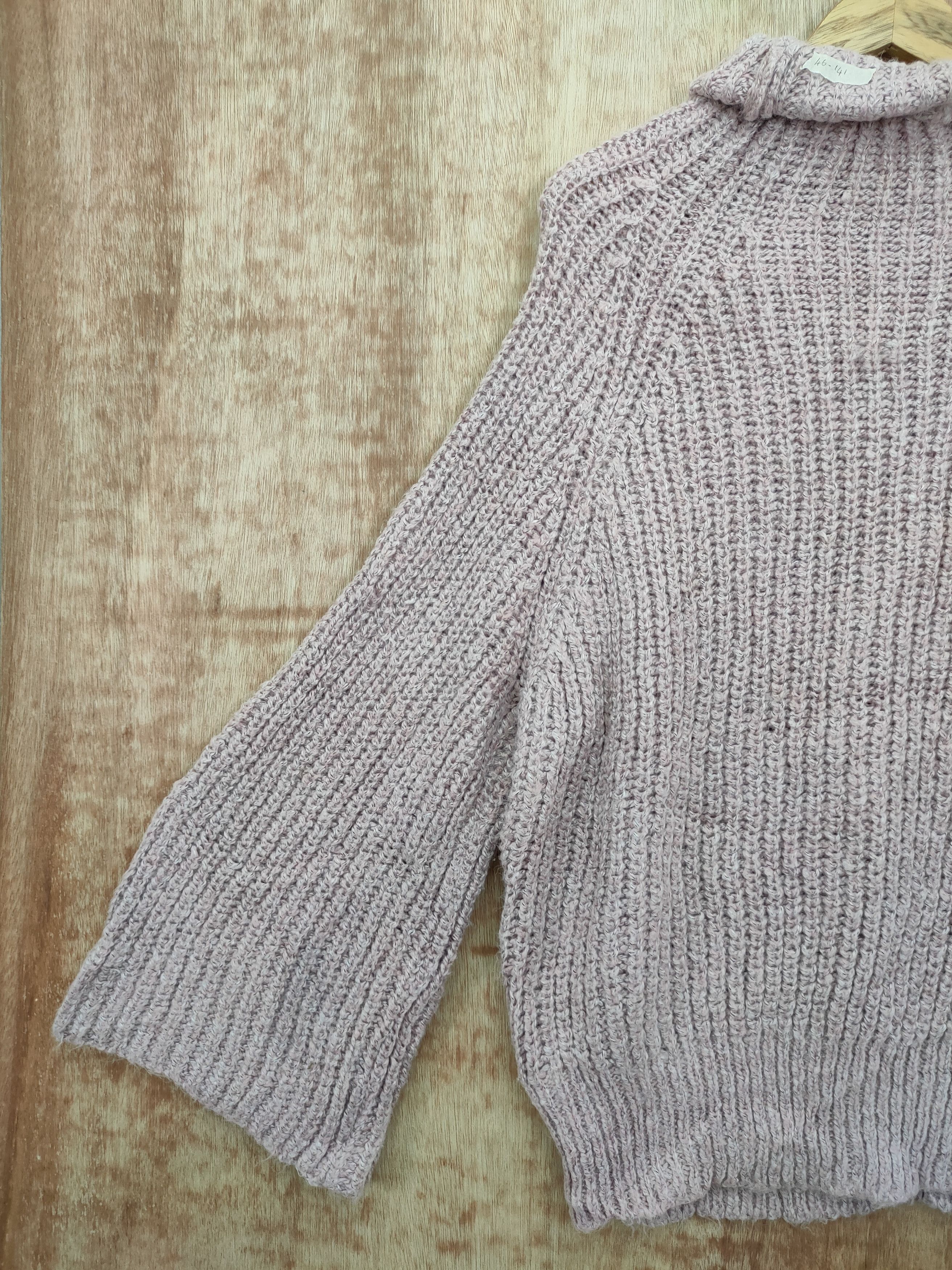 Aran Isles Knitwear DL Japan cable mohair knitwear turtleneck #46-141 Size L / US 10 / IT 46 - 8 Thumbnail