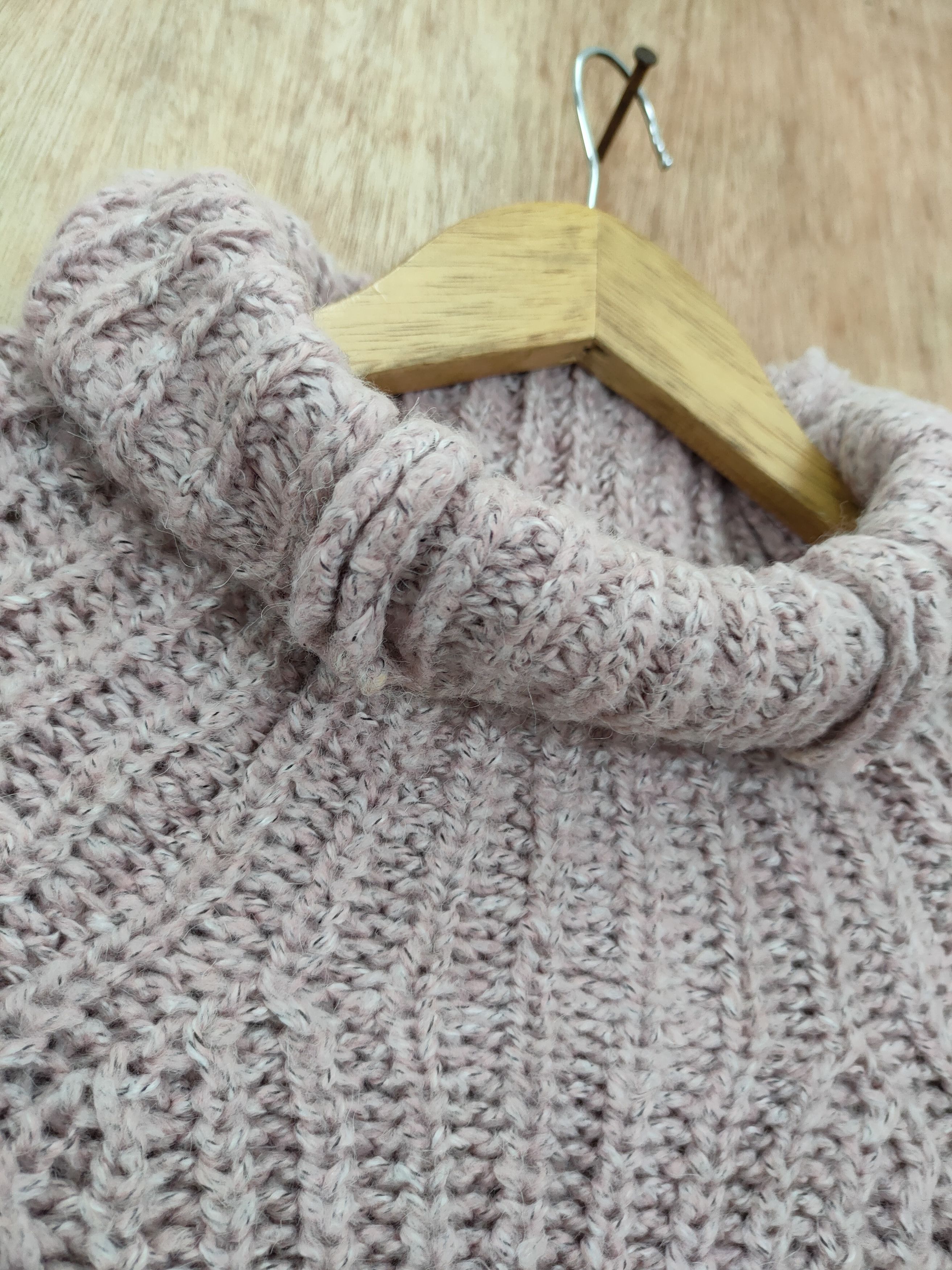 Aran Isles Knitwear DL Japan cable mohair knitwear turtleneck #46-141 Size L / US 10 / IT 46 - 4 Thumbnail