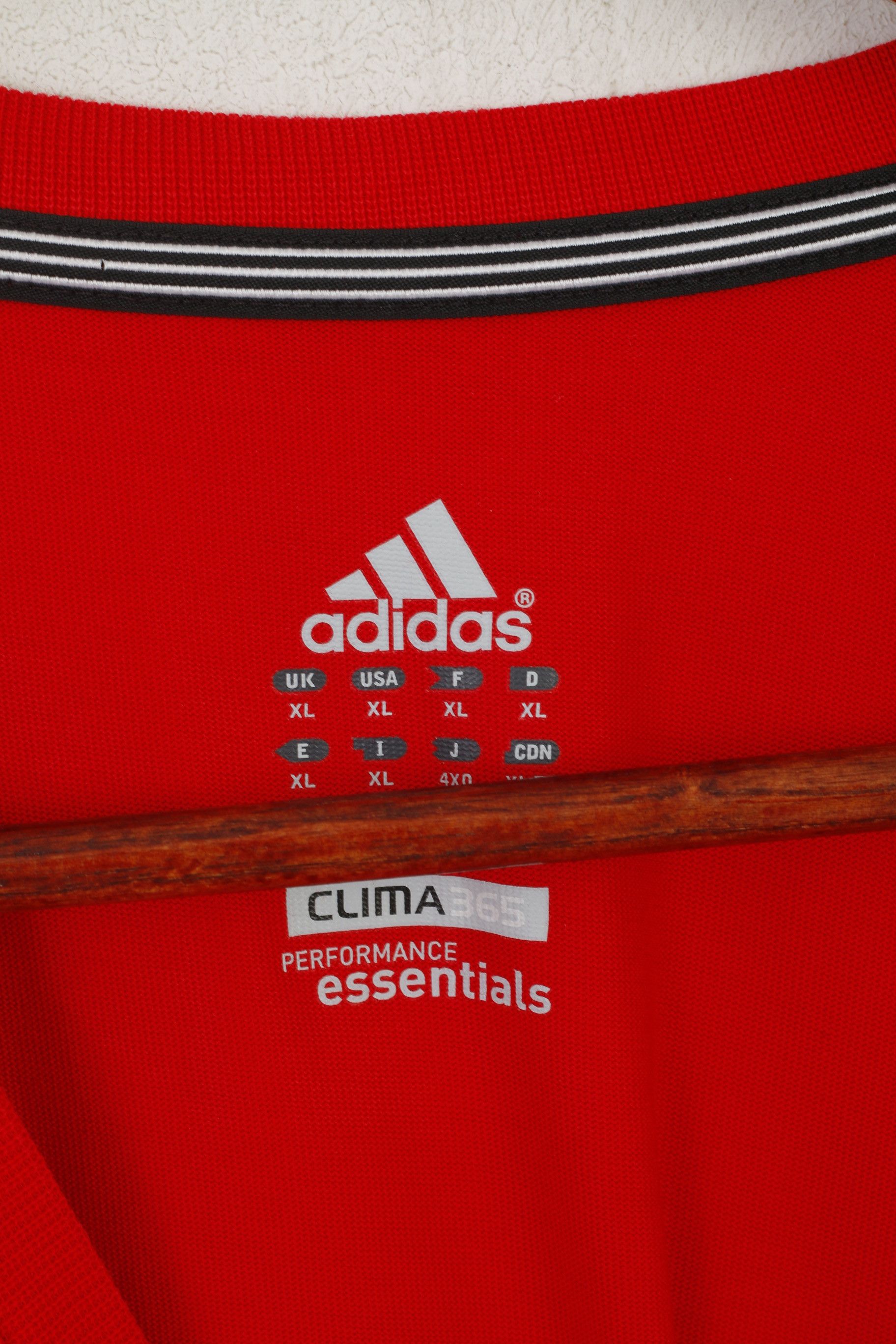Adidas × Vintage Adidas Men XL T-Shirt Red Cotton Vintage Sport 8501 Size US XL / EU 56 / 4 - 3 Thumbnail