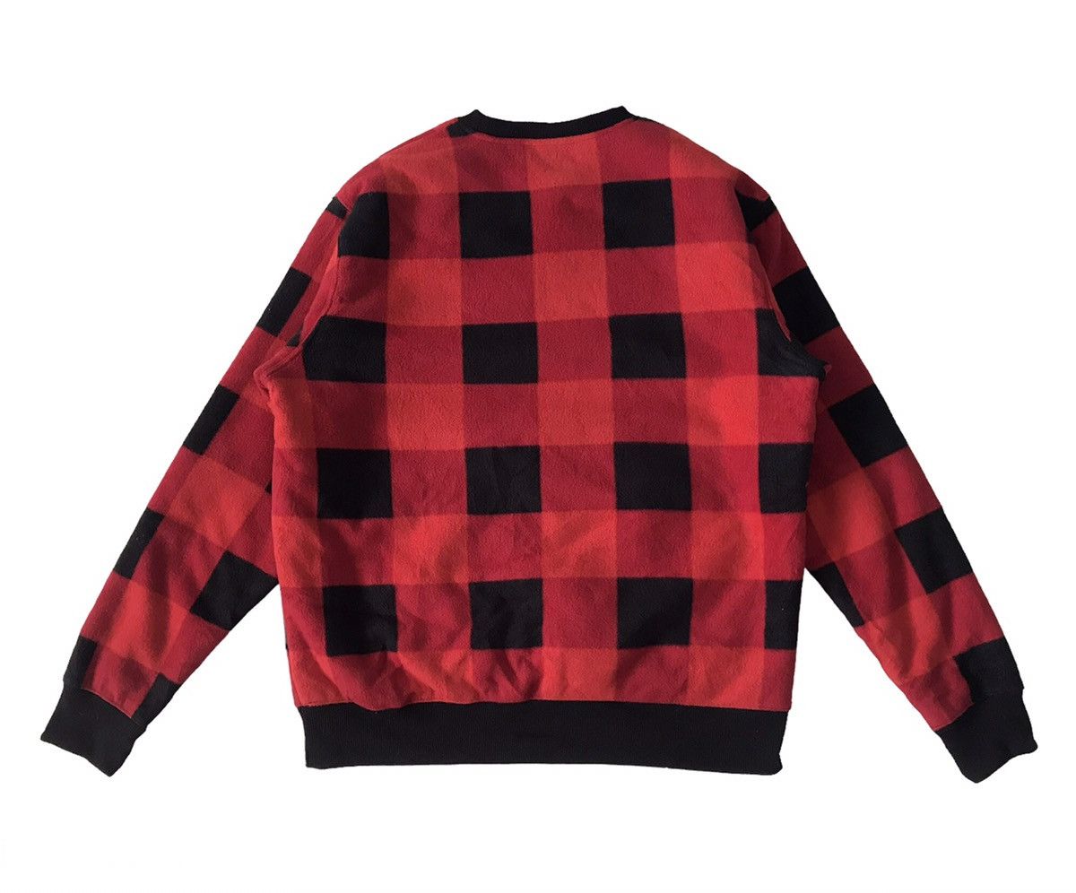 Converse 💥Nice Red Black Checked Converse Sweater Pullover Size US L / EU 52-54 / 3 - 2 Thumbnail
