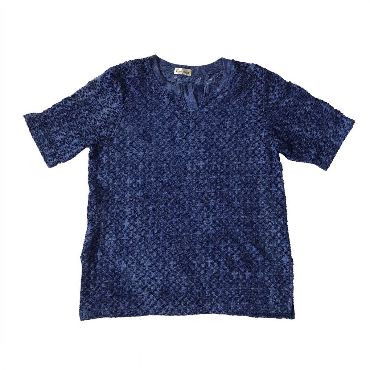 Japanese Brand 💥Nice Cutting Art Short Sleeve Top Petit Wild Size US L / EU 52-54 / 3 - 1 Thumbnail