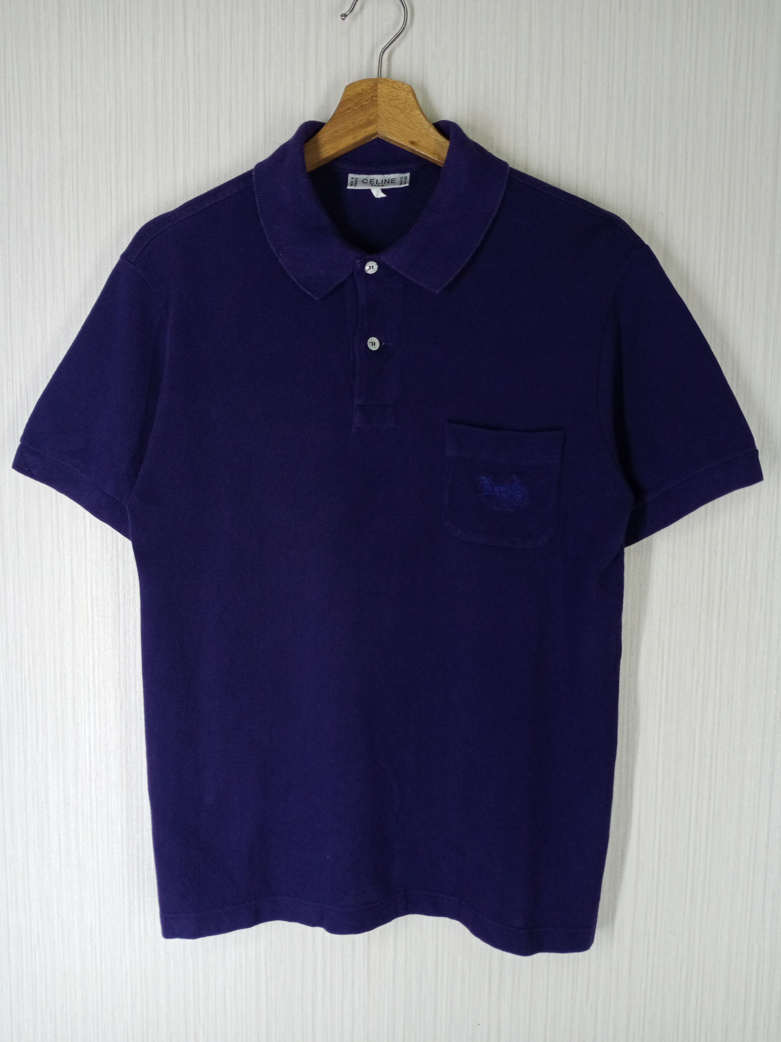 Celine VINTAGE CELINE PARIS POLO SHIRT Size US M / EU 48-50 / 2 - 2 Thumbnail