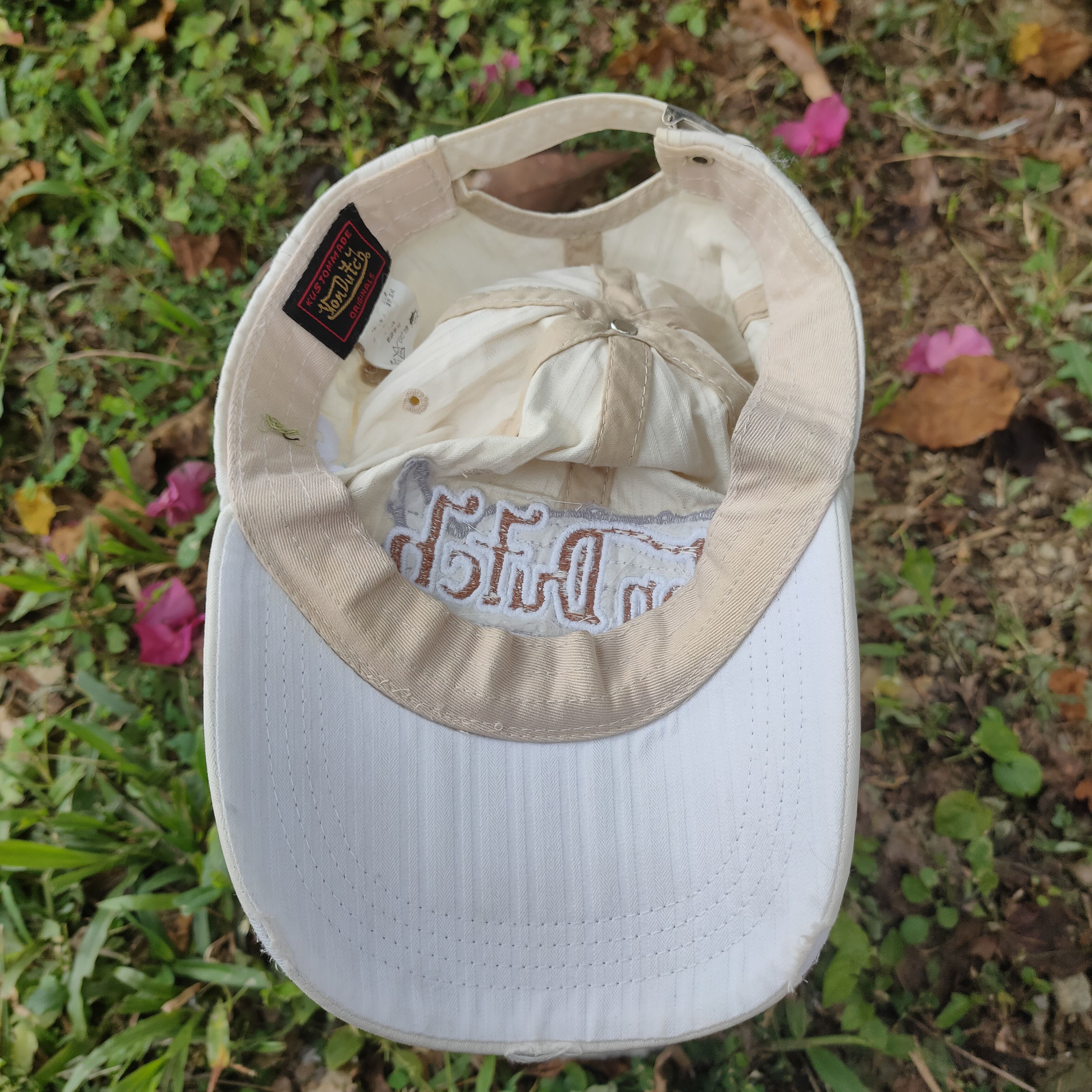 Vintage Vintage VON DUTCH Patches Embroidery Cap Cream Distressed Size ONE SIZE - 8 Thumbnail