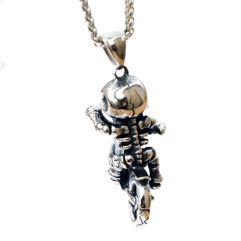 Jewelry Handmade Skull Pendant Necklace Size ONE SIZE - 3 Thumbnail