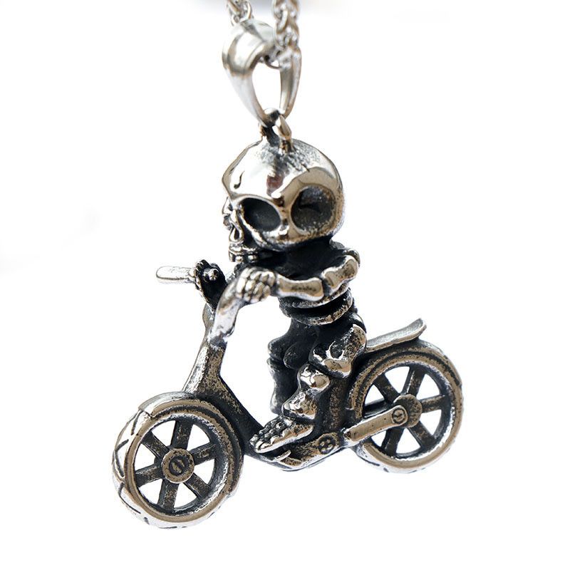 Jewelry Handmade Skull Pendant Necklace Size ONE SIZE - 1 Thumbnail