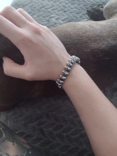 Jewelry Skull Stainless Steel Bracelet Size ONE SIZE - 6 Thumbnail