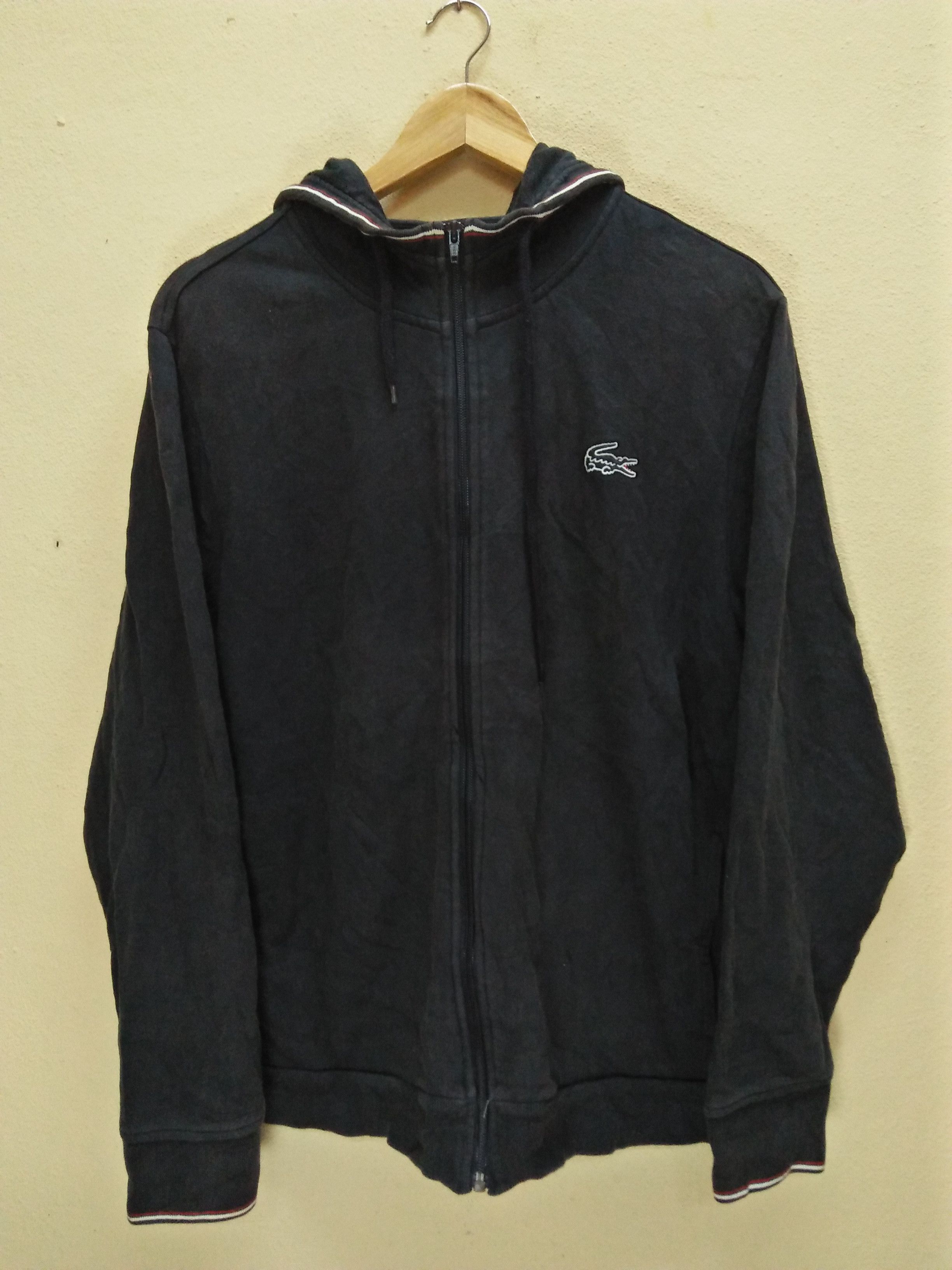 Lacoste LACOSTE Embroidered Big Logo Hoodie Fleece Jacket Size US L / EU 52-54 / 3 - 1 Thumbnail