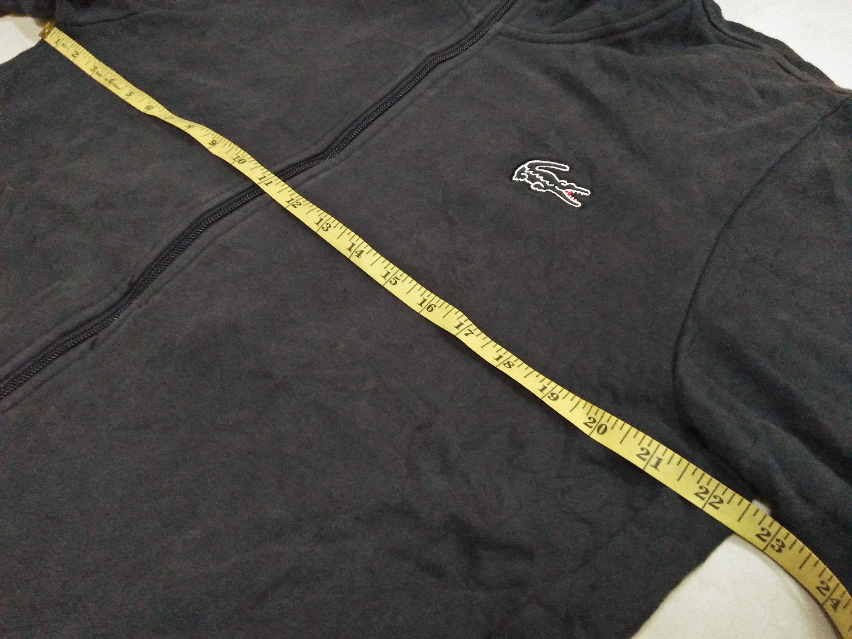 Lacoste LACOSTE Embroidered Big Logo Hoodie Fleece Jacket Size US L / EU 52-54 / 3 - 8 Thumbnail